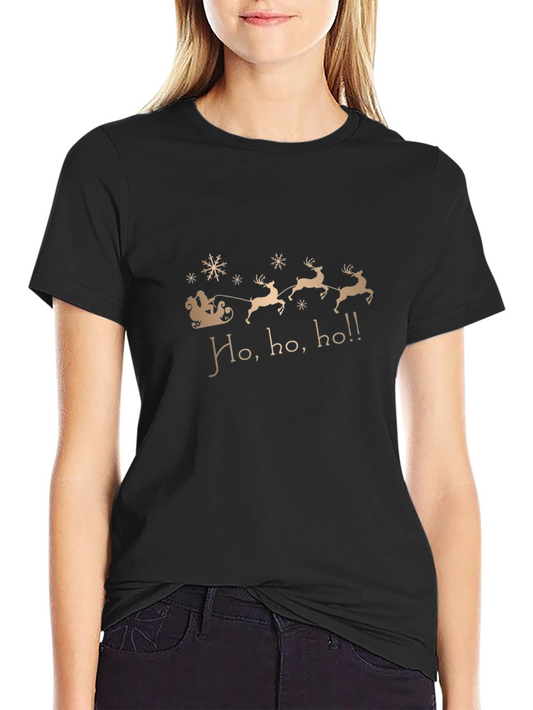 Christmas Santa Sleigh Graphic Tee