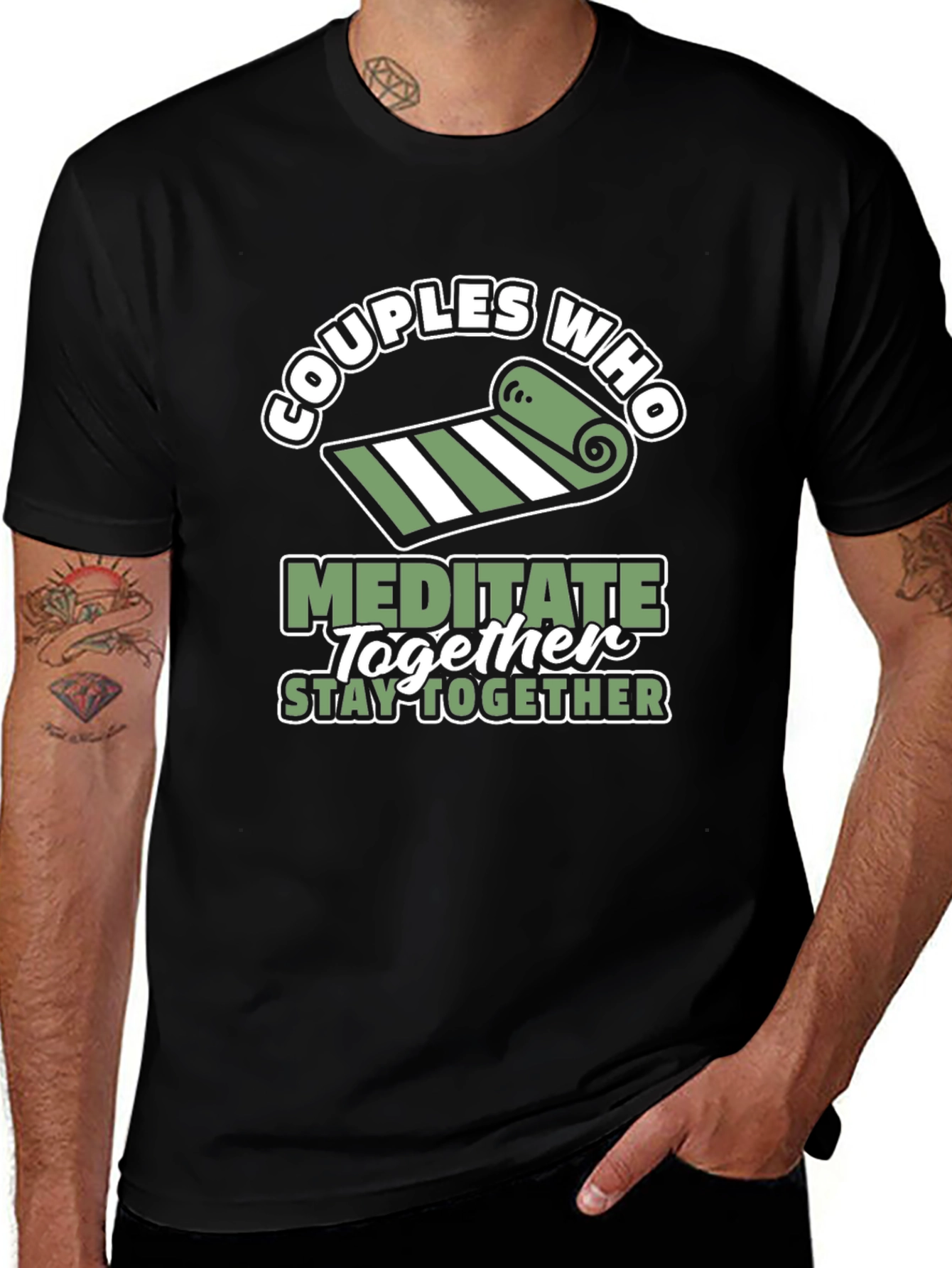 Couples Who Meditate Together T-Shirt