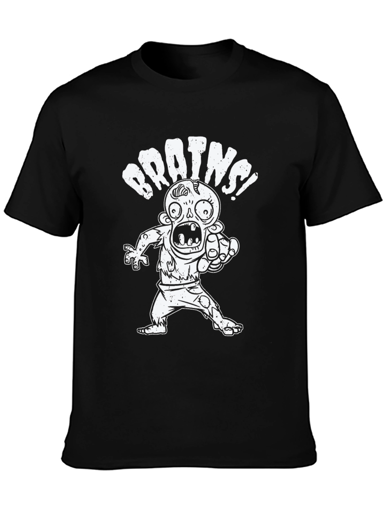 Zombie Brains Graphic Tee - Black T-Shirt