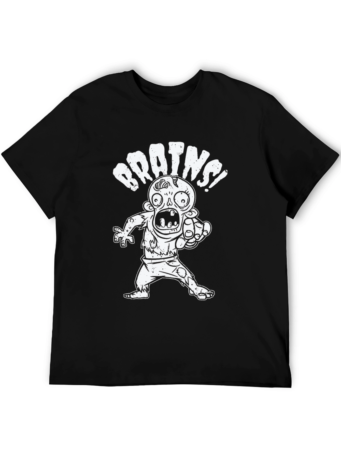Zombie Brains Graphic Tee - Black T-Shirt