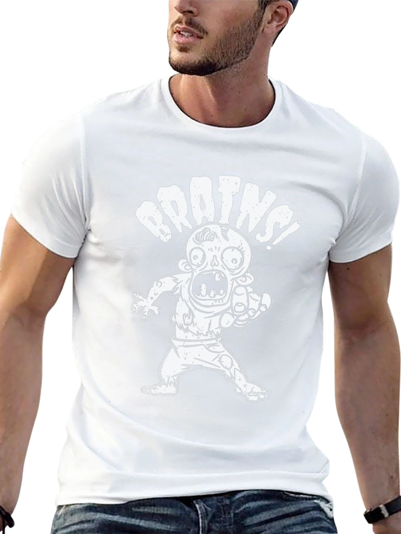 Zombie Brains Graphic Tee - Black T-Shirt