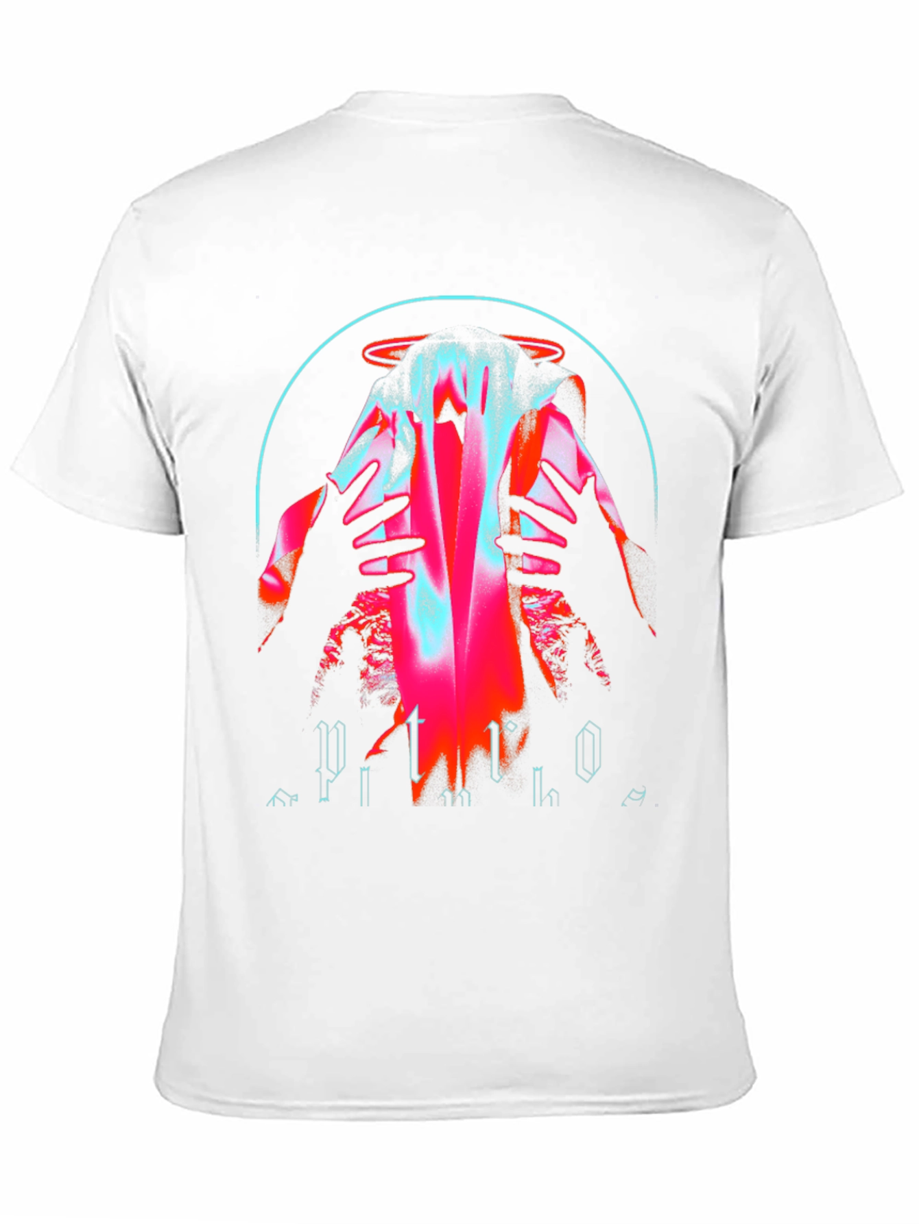 Mystic Neon Graphic Tee - Dark Aesthetic Shirt