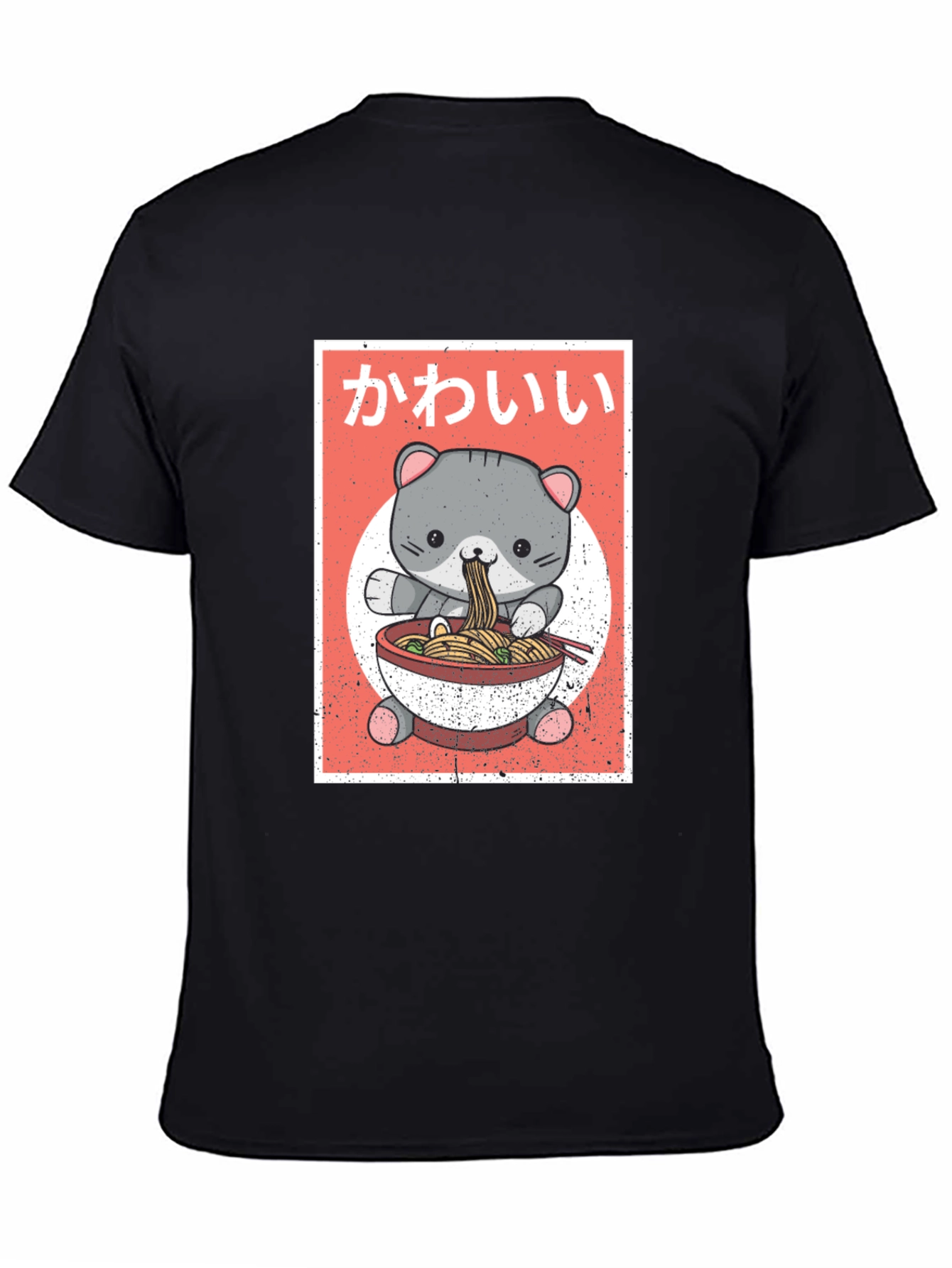 Kawaii Cat Ramen T-Shirt - Cute Anime Style
