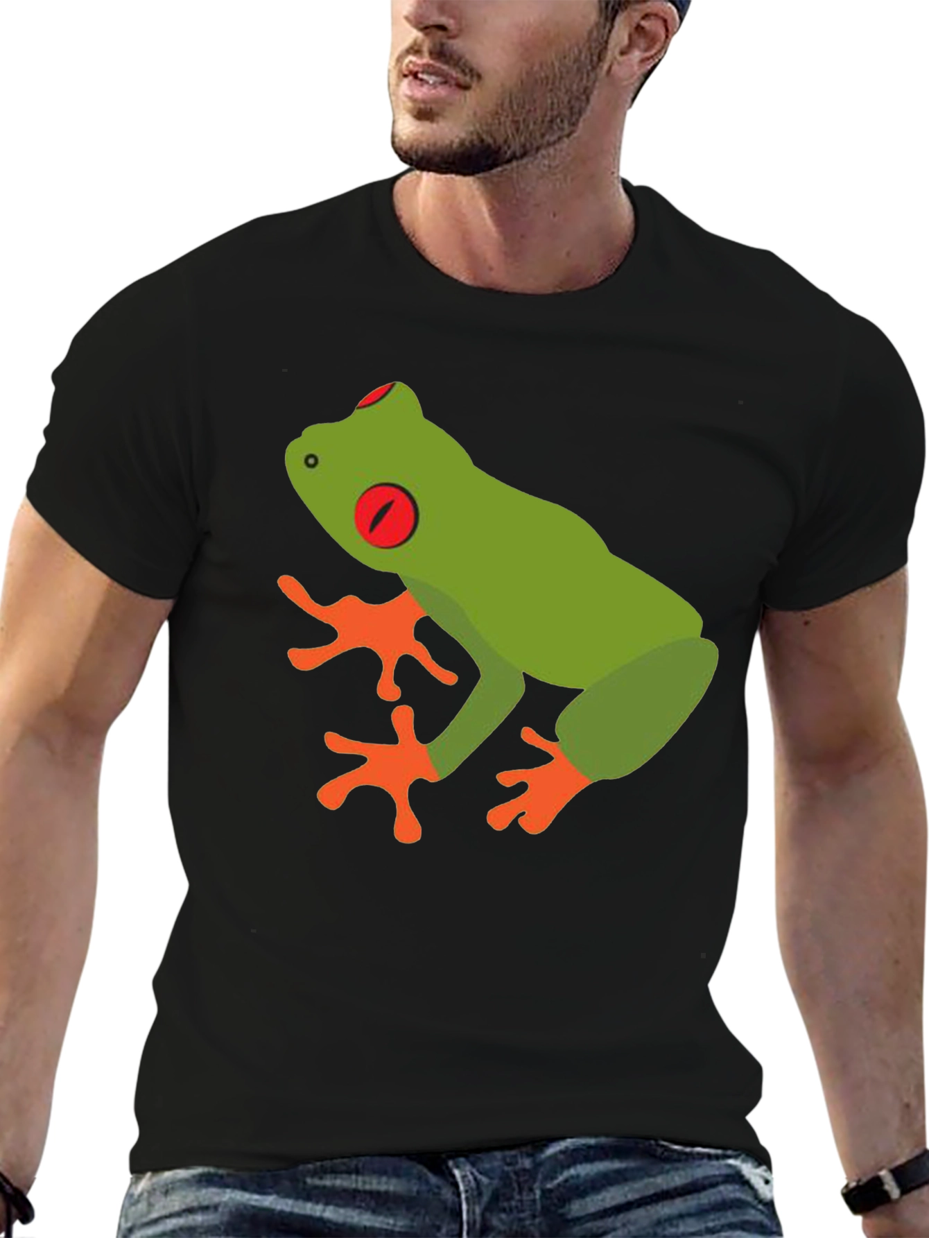 Frog Graphic T-Shirt - Mens Black Tee
