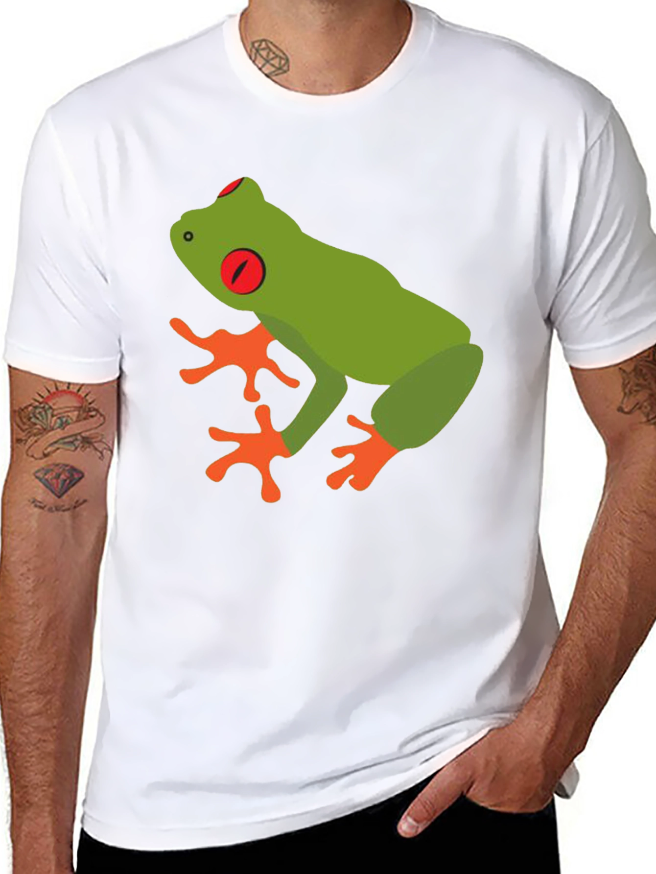 Frog Graphic T-Shirt - Mens Black Tee