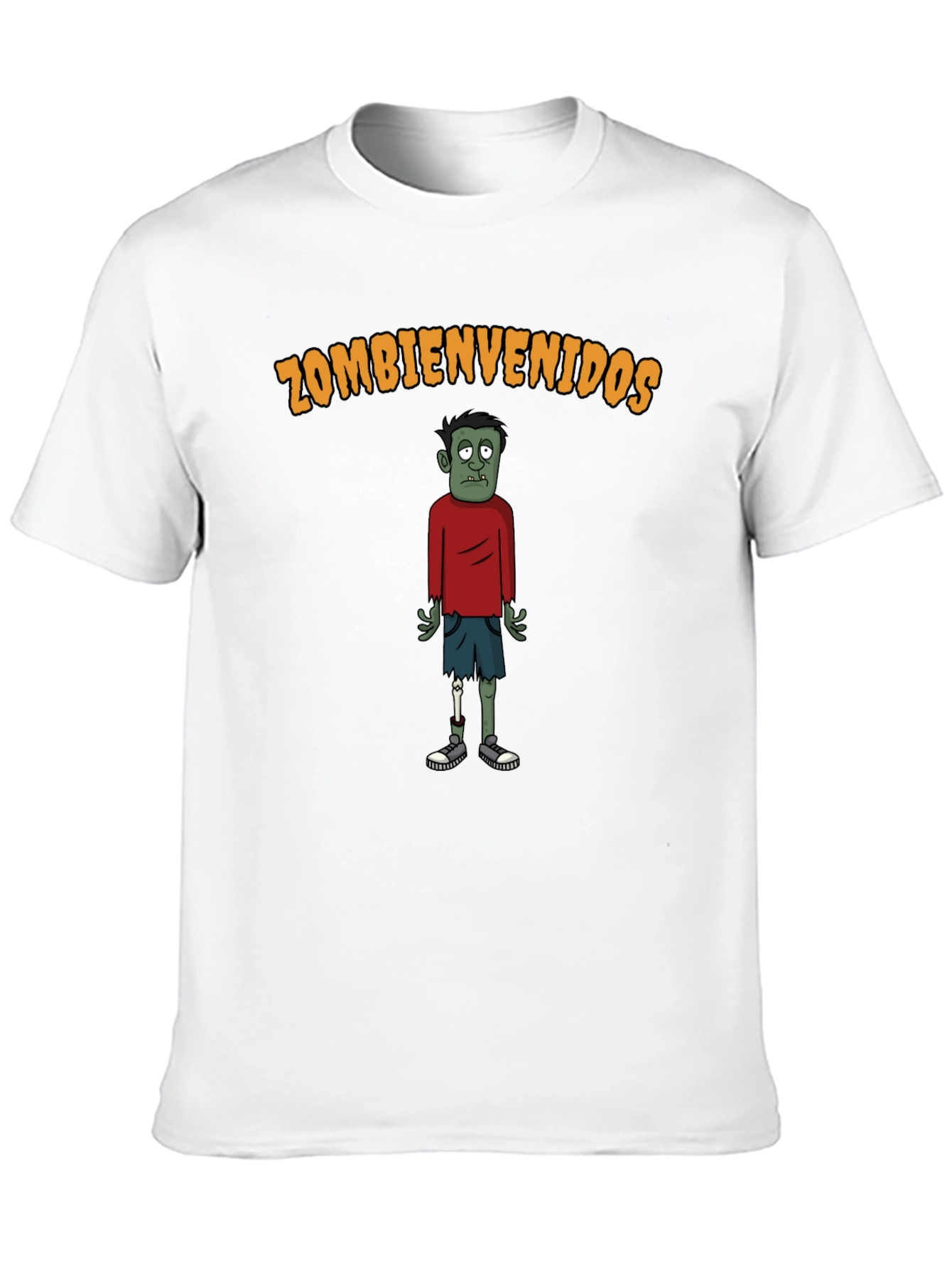 Zombienvenidos Graphic Tee - Black Cotton Zombie T-Shirt