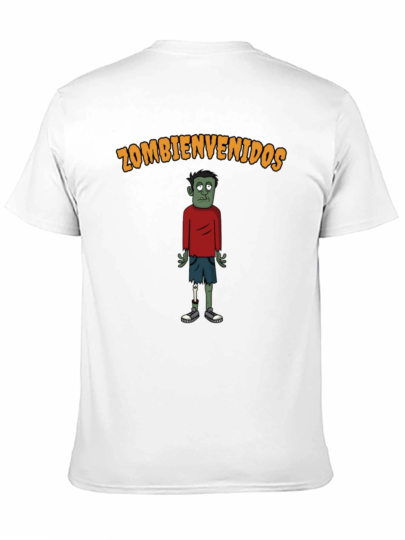 Zombienvenidos Graphic Tee - Black Cotton Zombie T-Shirt
