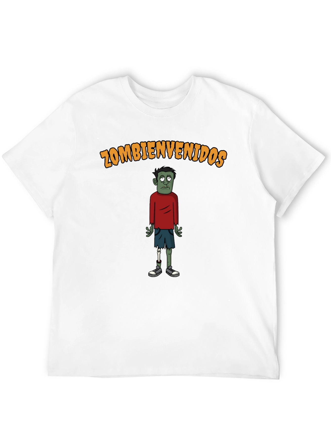 Zombienvenidos Graphic Tee - Black Cotton Zombie T-Shirt