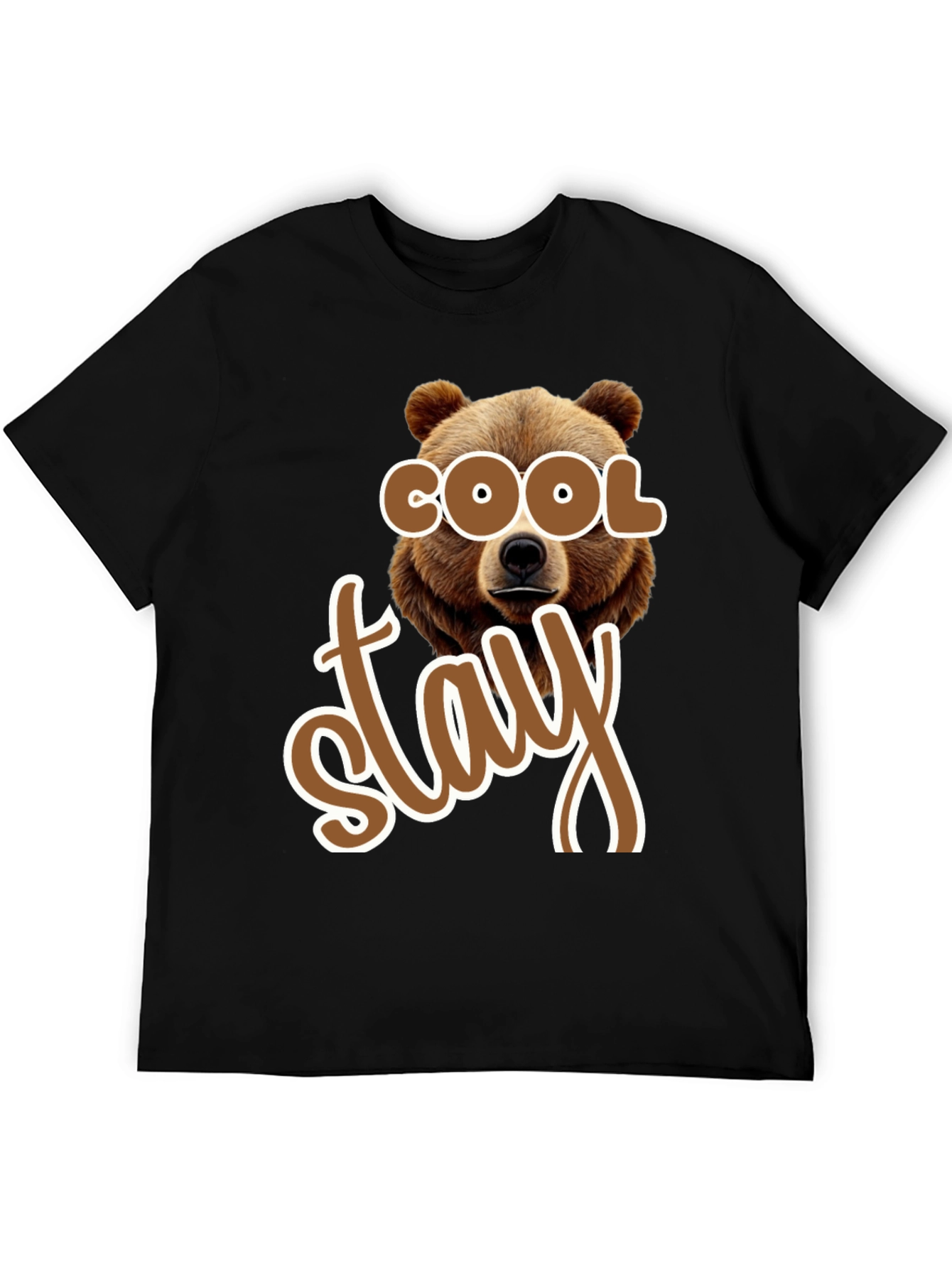 Cool Stay Bear Graphic T-Shirt