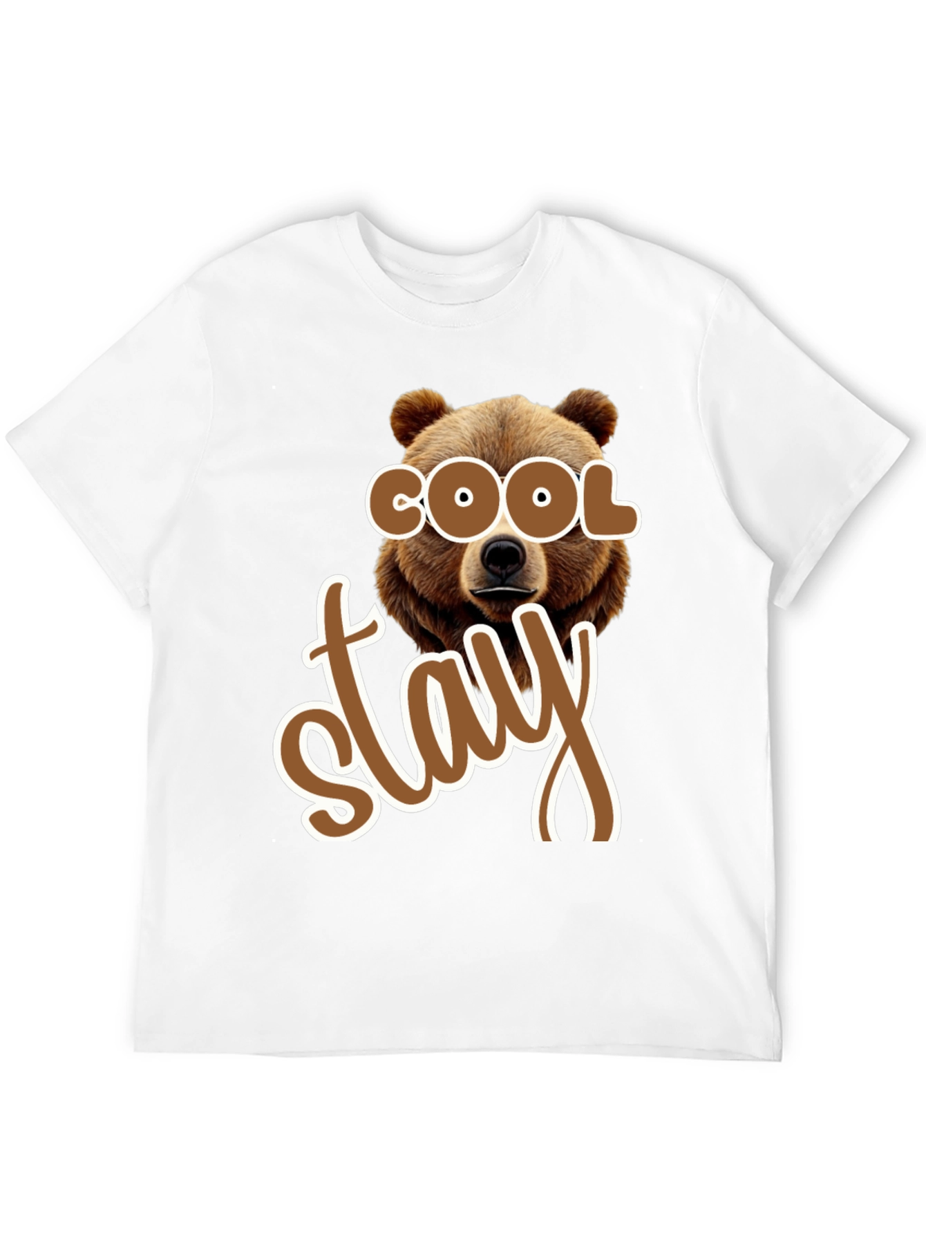 Cool Stay Bear Graphic T-Shirt