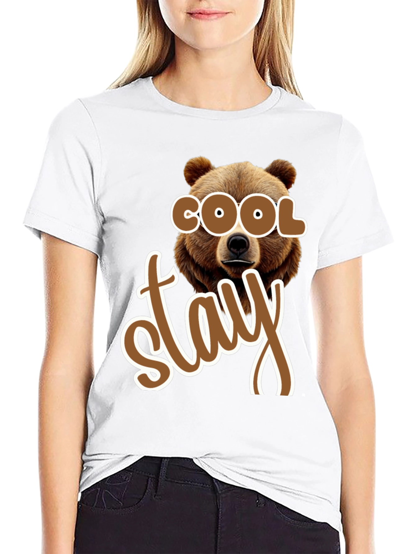Cool Stay Bear Graphic T-Shirt