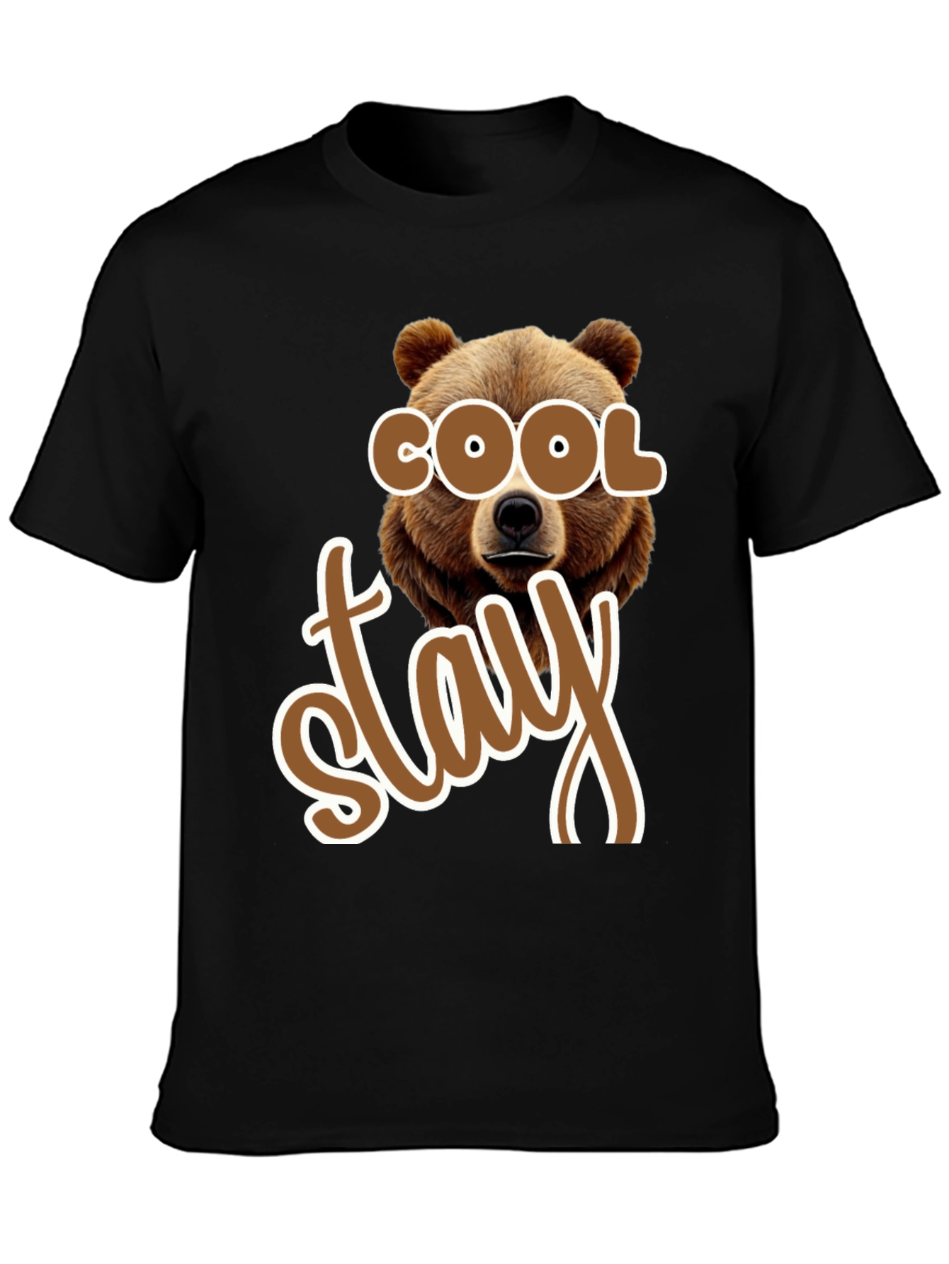 Cool Stay Bear Graphic T-Shirt