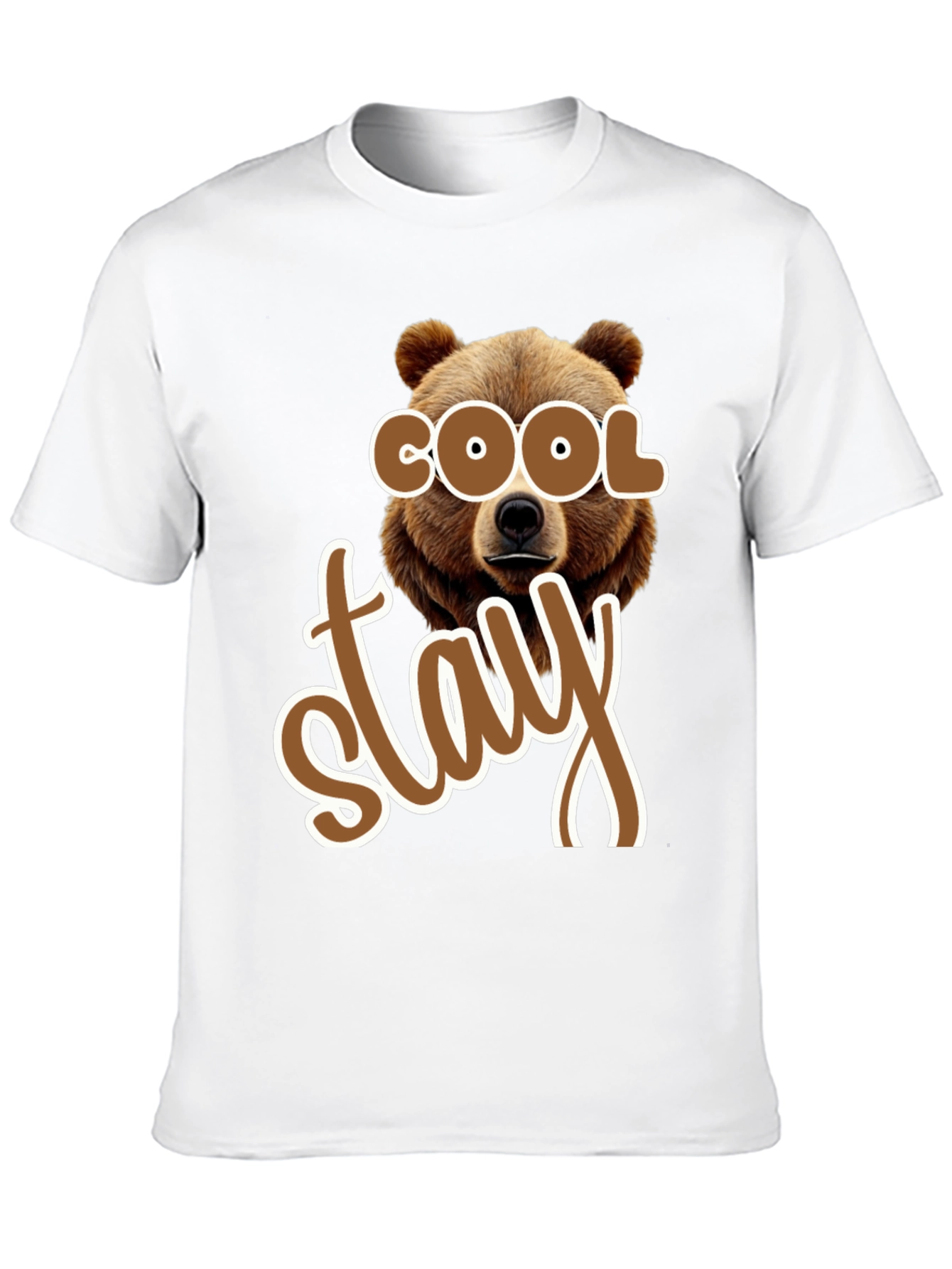 Cool Stay Bear Graphic T-Shirt