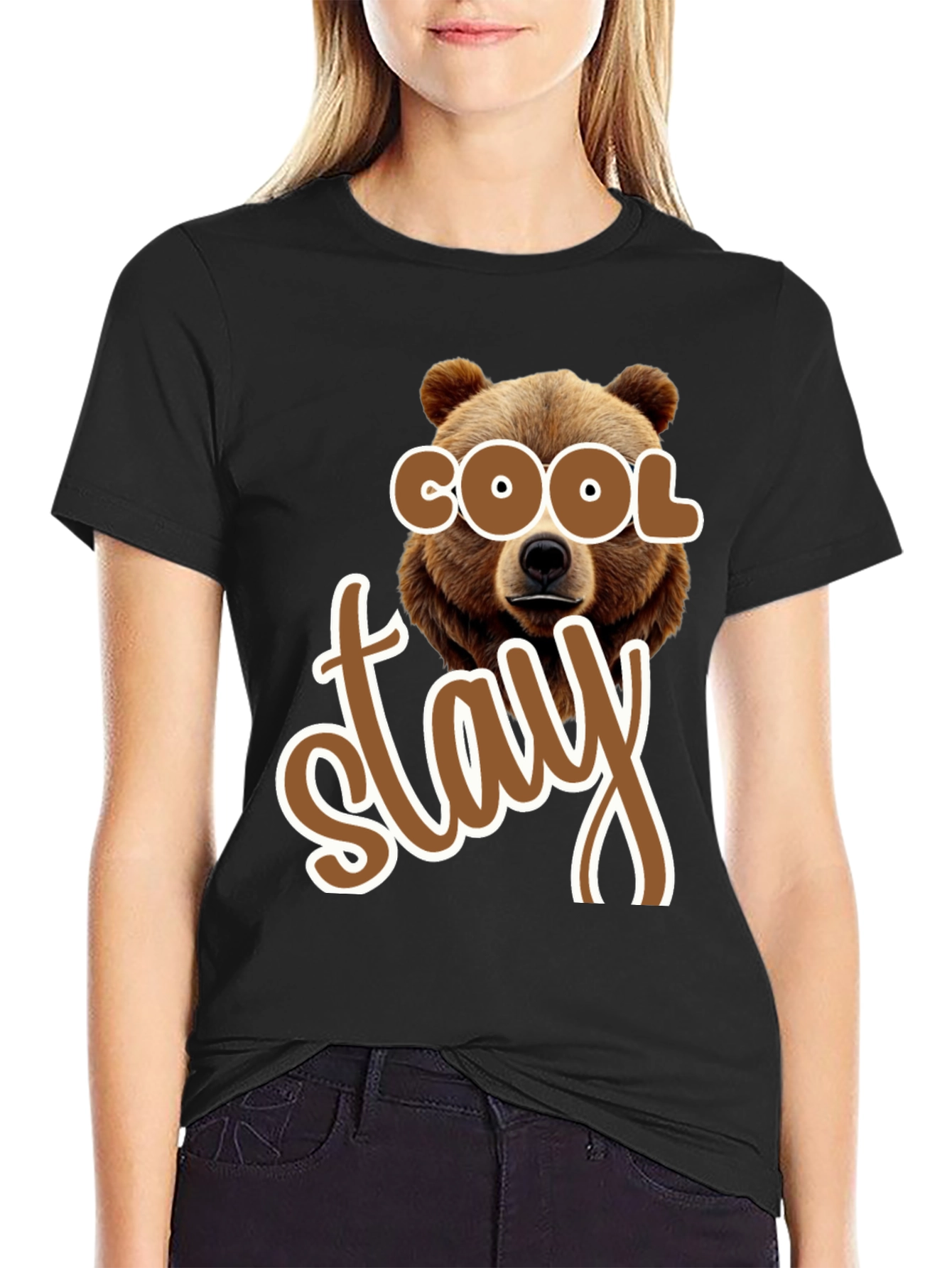Cool Stay Bear Graphic T-Shirt