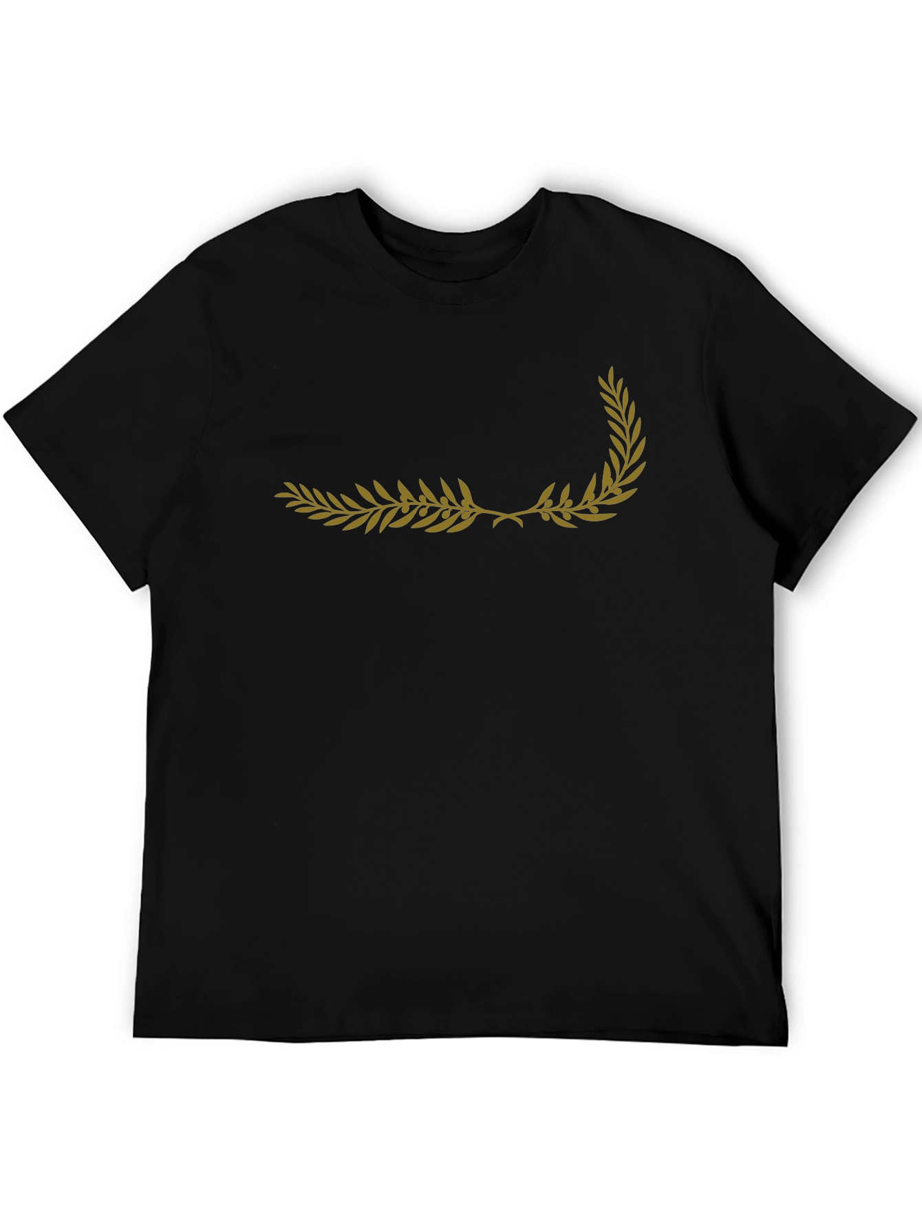 Olive Branch Graphic Black T-Shirt