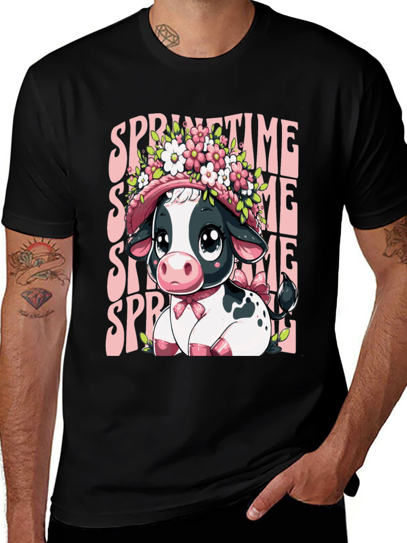 Springtime Cow T-Shirt