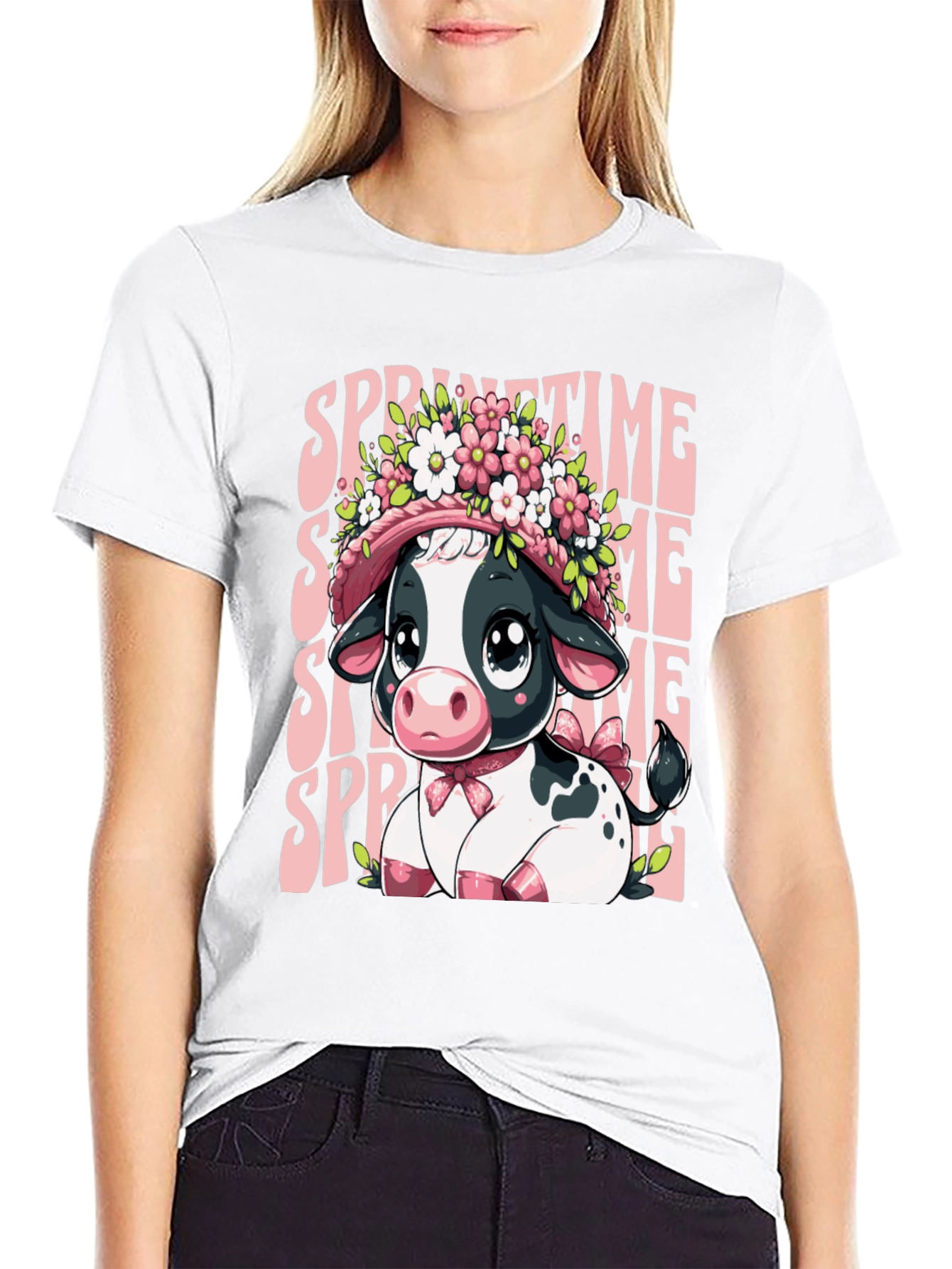 Springtime Cow T-Shirt