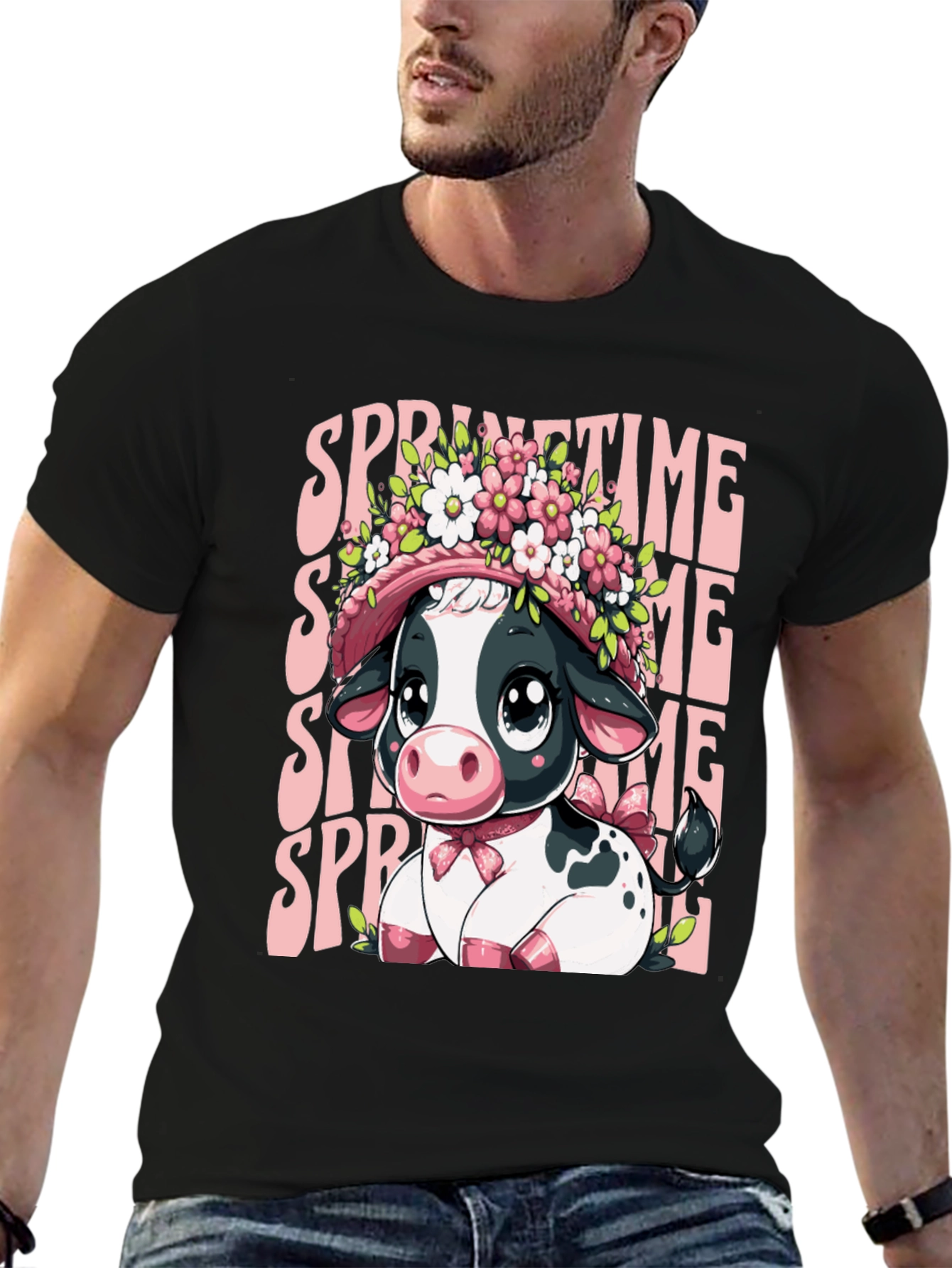 Springtime Cow T-Shirt