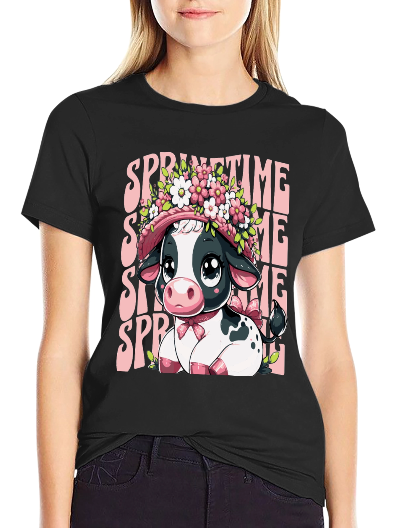 Springtime Cow T-Shirt