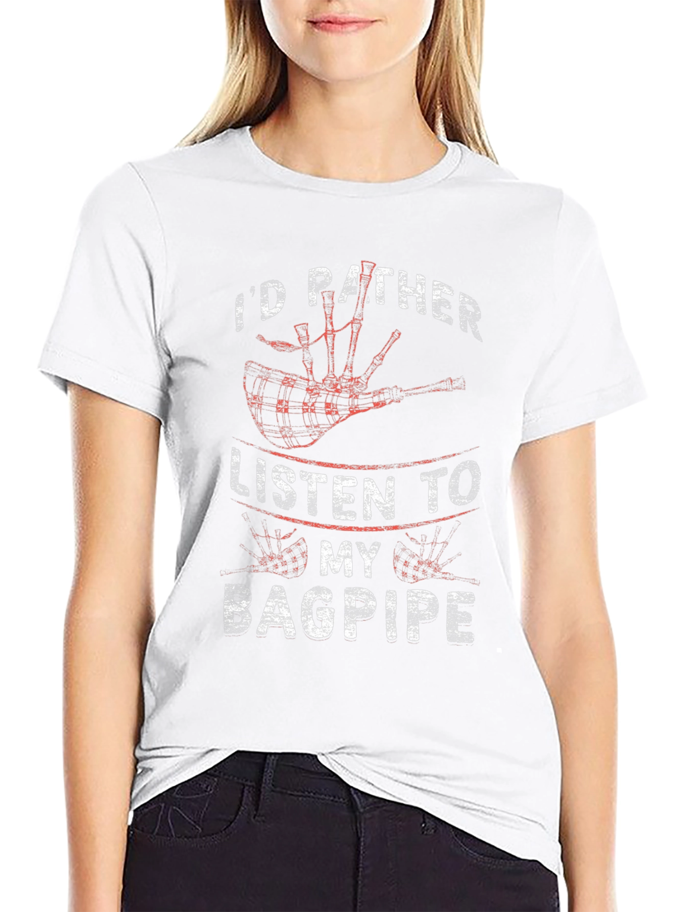 Bagpipe Lover Graphic Tee