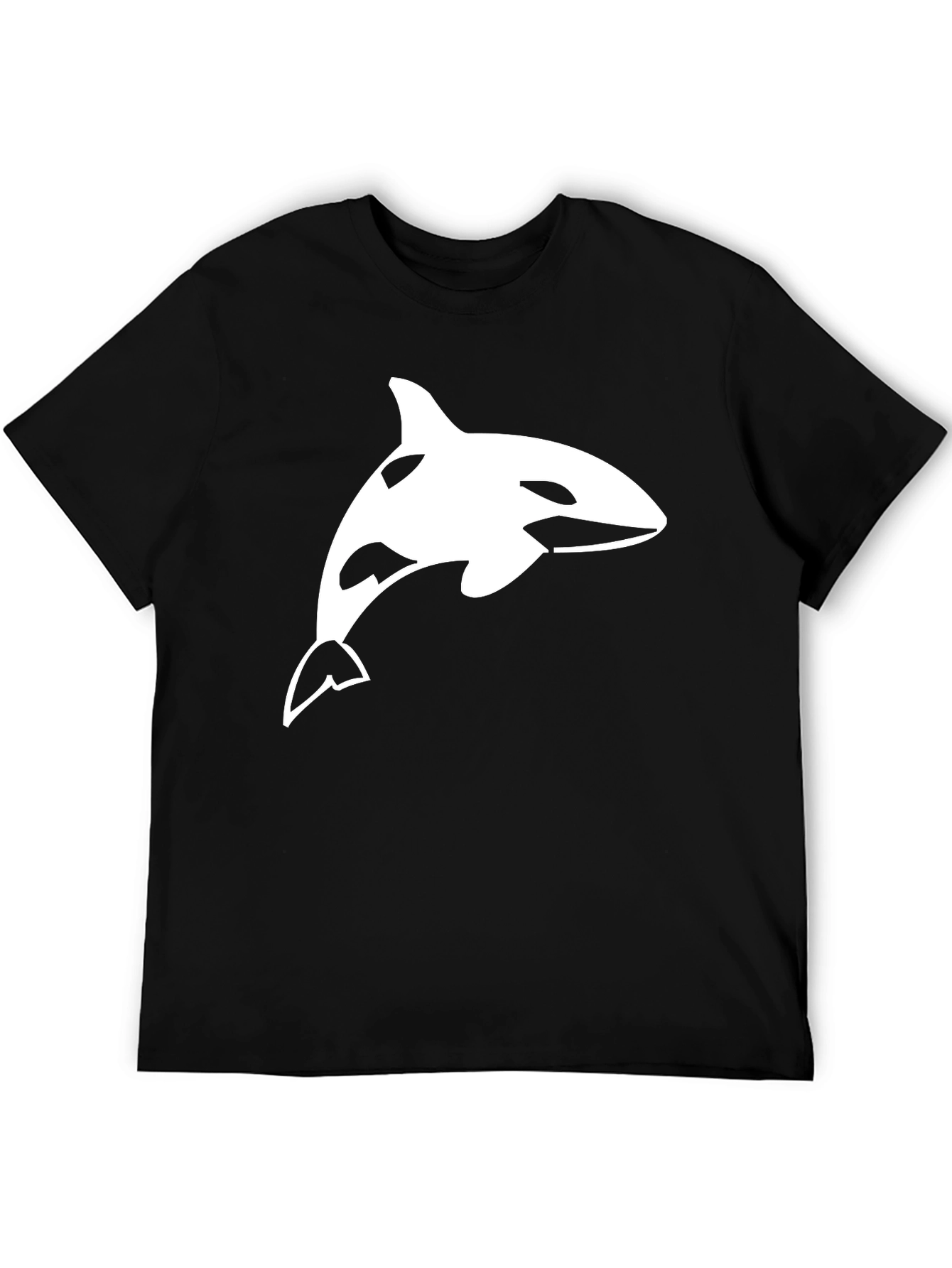 Orca Whale Graphic Tee - Black