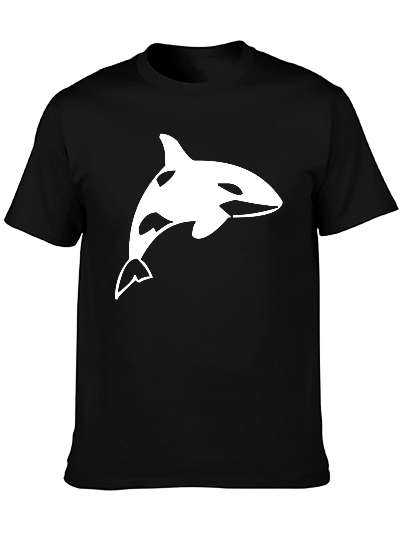Orca Whale Graphic Tee - Black