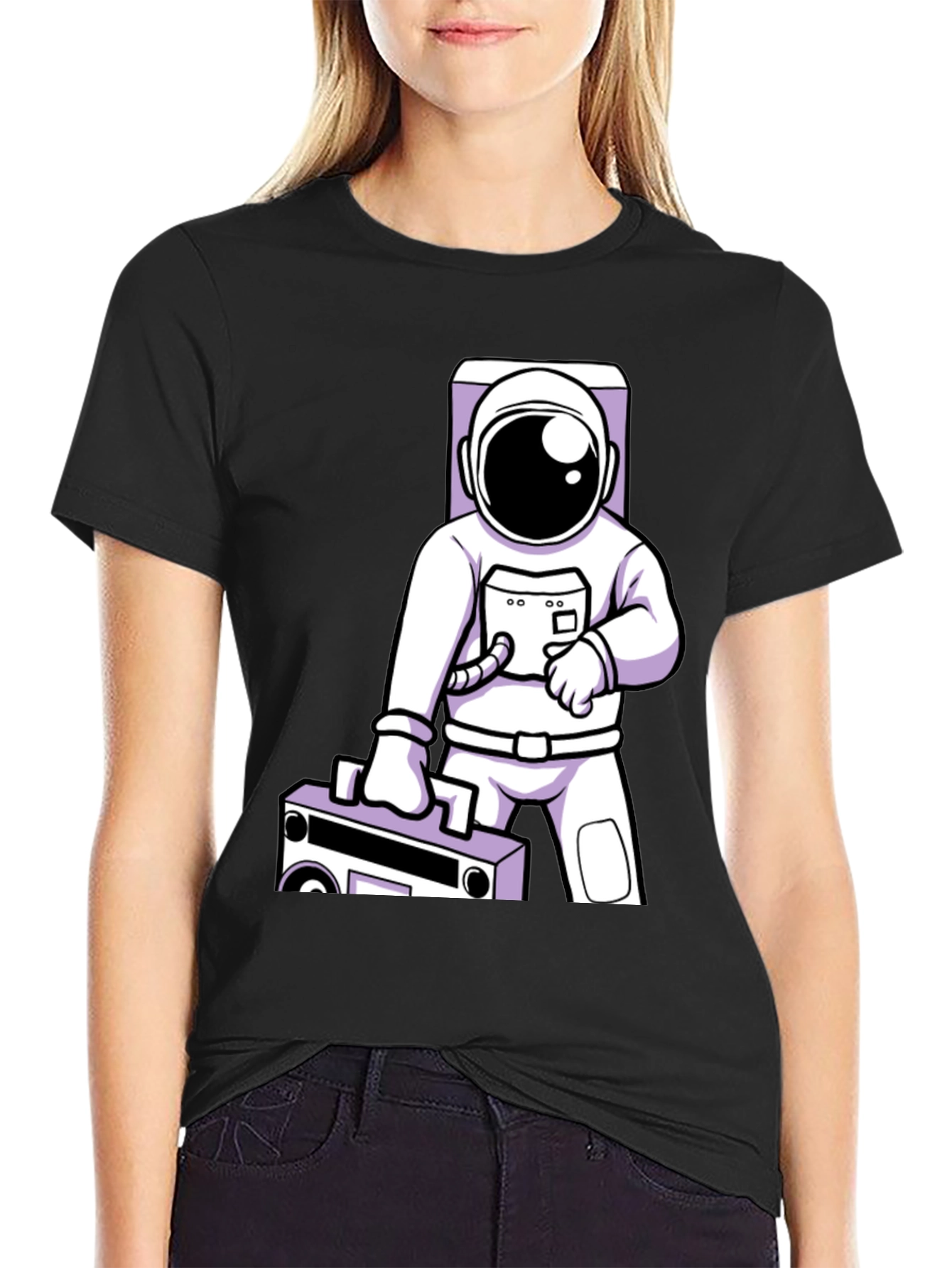 Astronaut with Boombox Graphic Tee