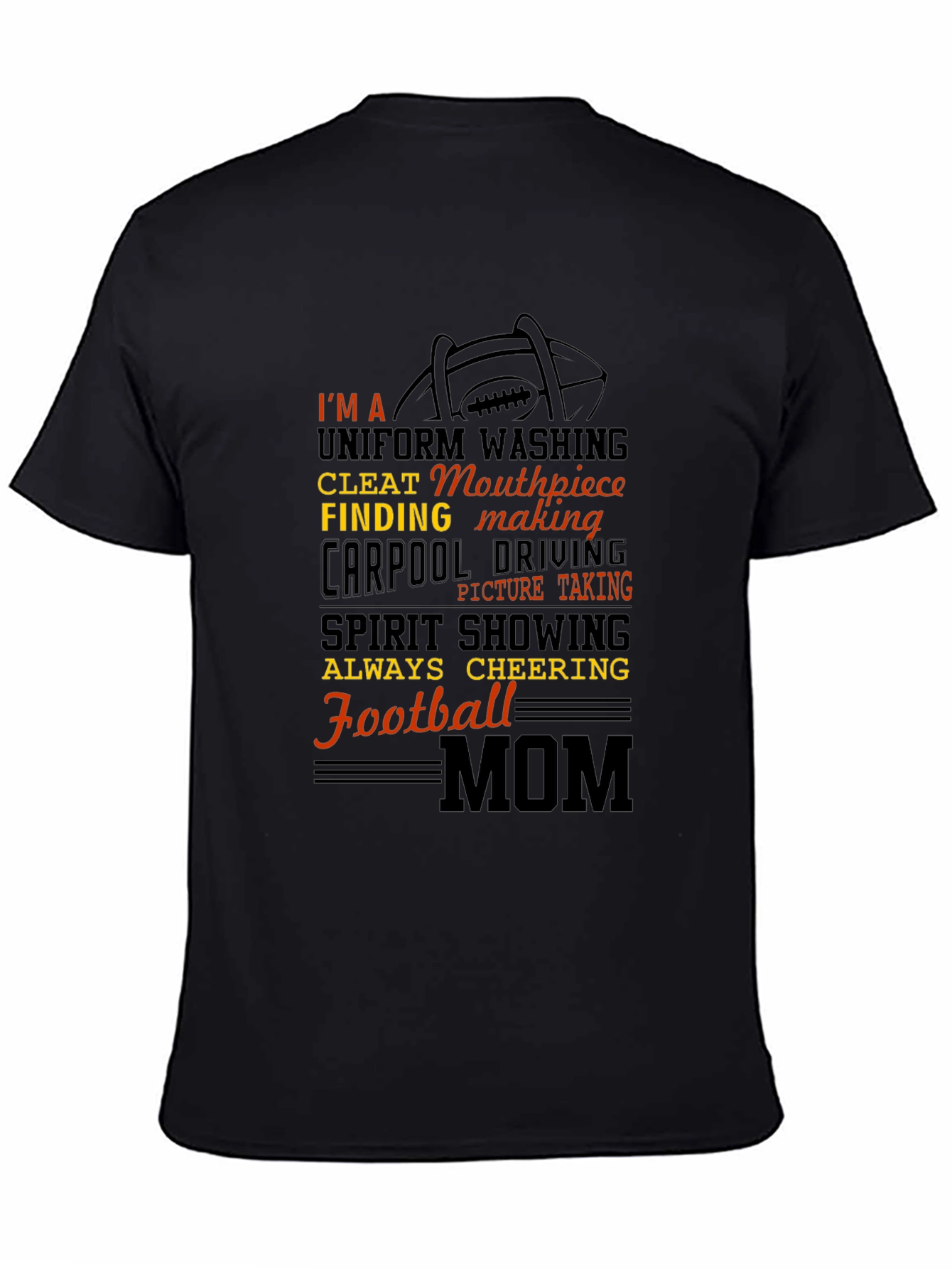 Football Mom T-Shirt: Uniform Washing Cleat Finding
