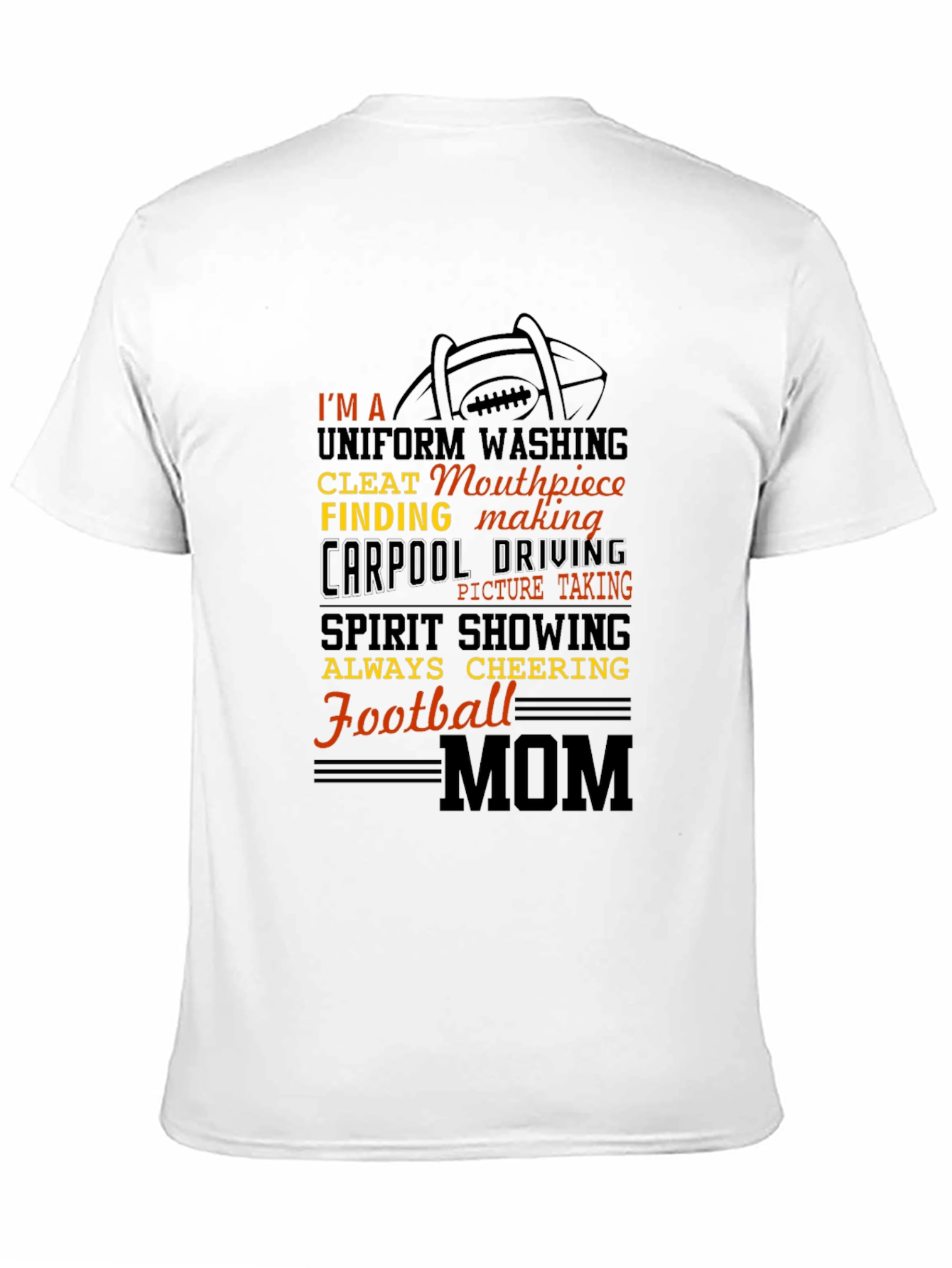 Football Mom T-Shirt: Uniform Washing Cleat Finding