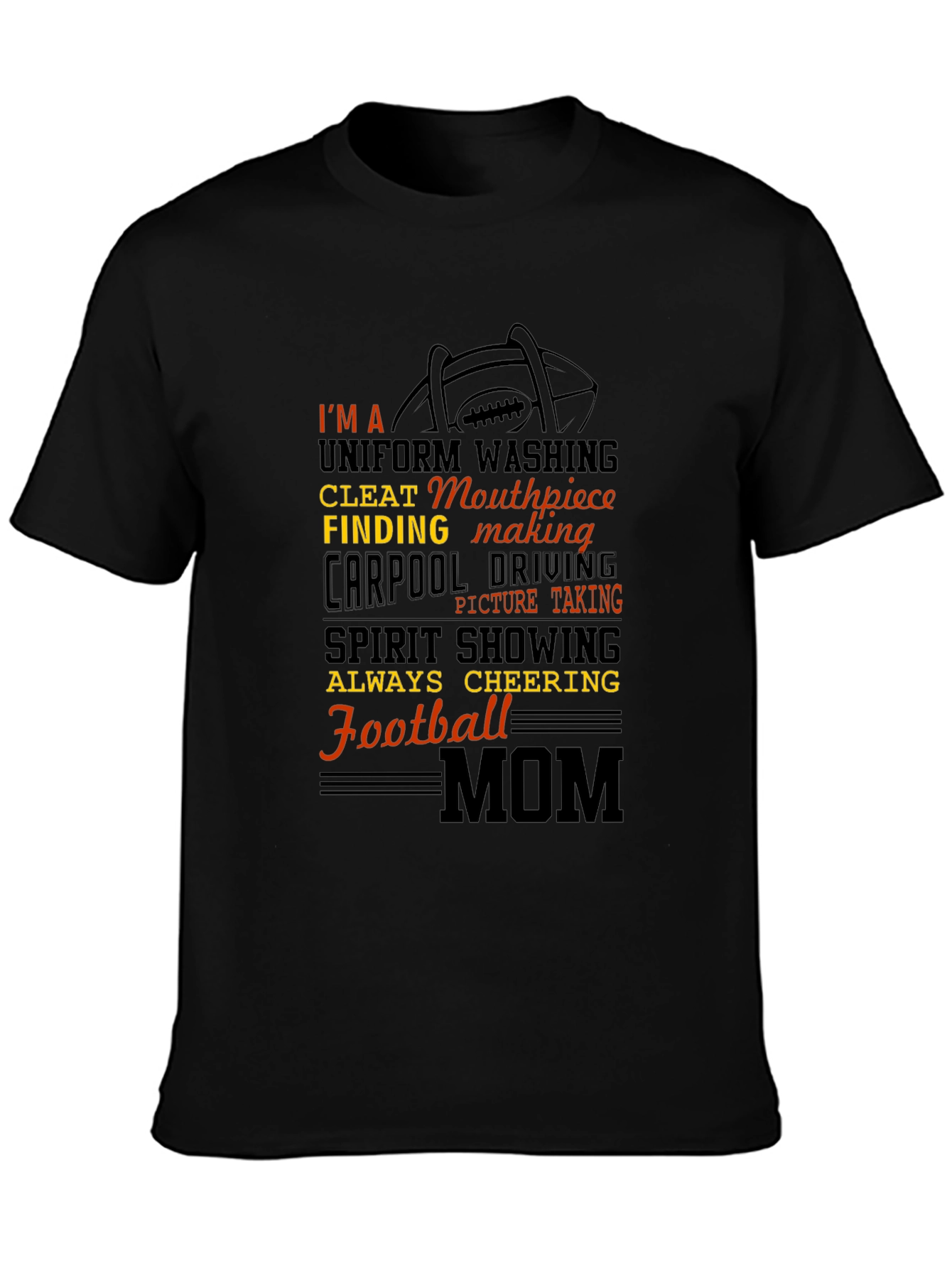 Football Mom T-Shirt: Uniform Washing Cleat Finding