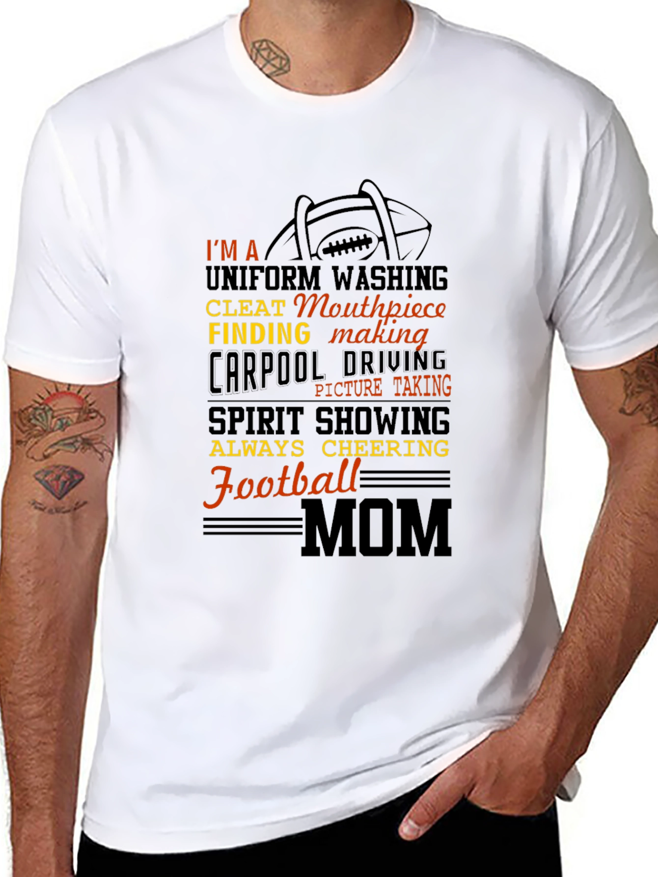 Football Mom T-Shirt: Uniform Washing Cleat Finding