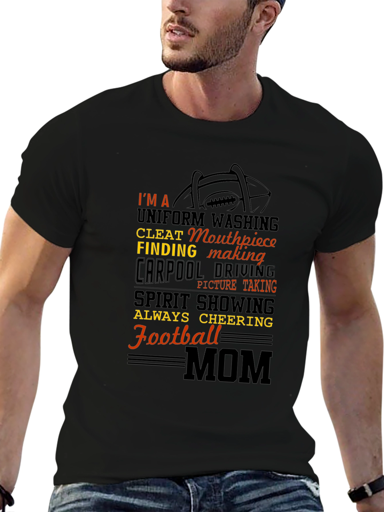 Football Mom T-Shirt: Uniform Washing Cleat Finding