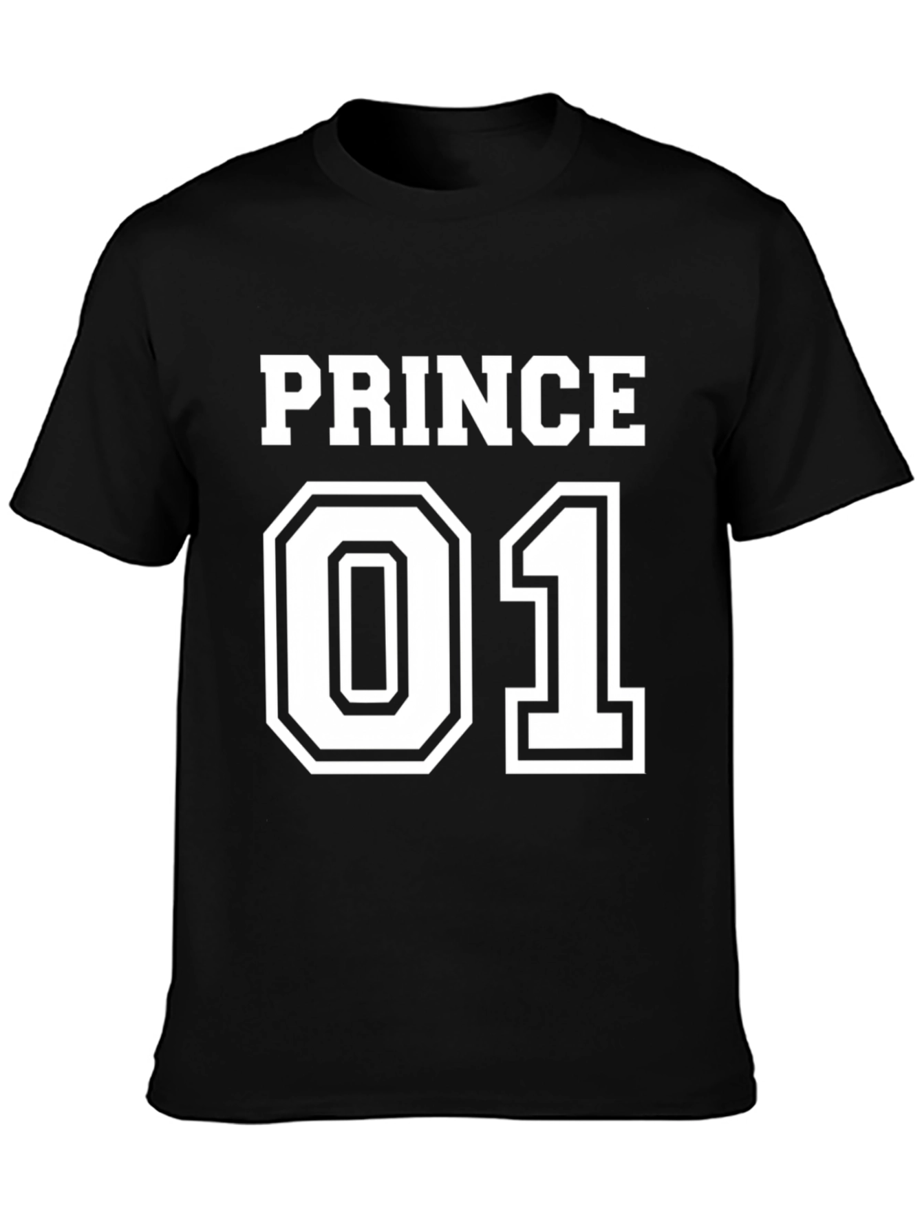Prince 01 Black T-Shirt - Cool Graphic Tee