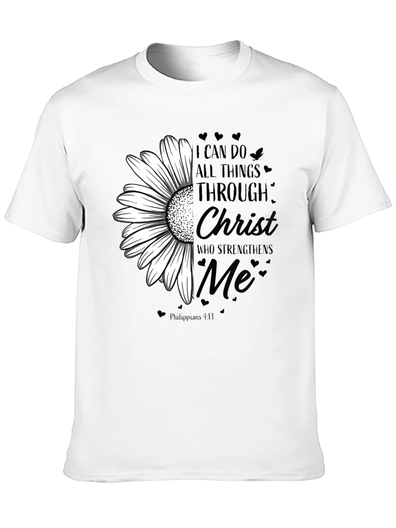 Christian Sunflower T-Shirt Faith Based Tee