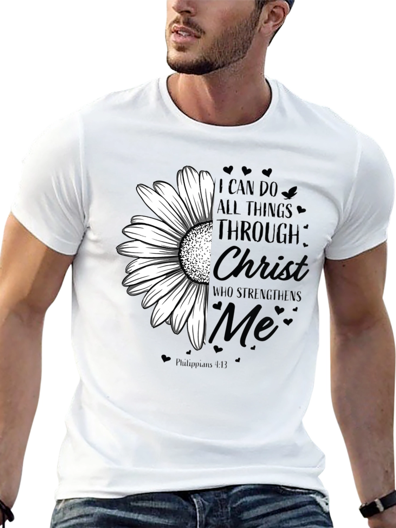 Christian Sunflower T-Shirt Faith Based Tee