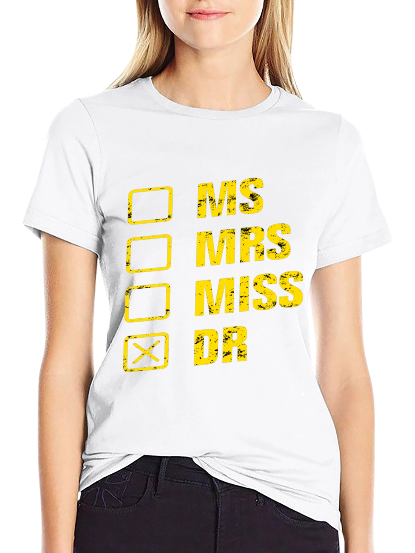 Novelty Dr. T-Shirt - Checkbox Design