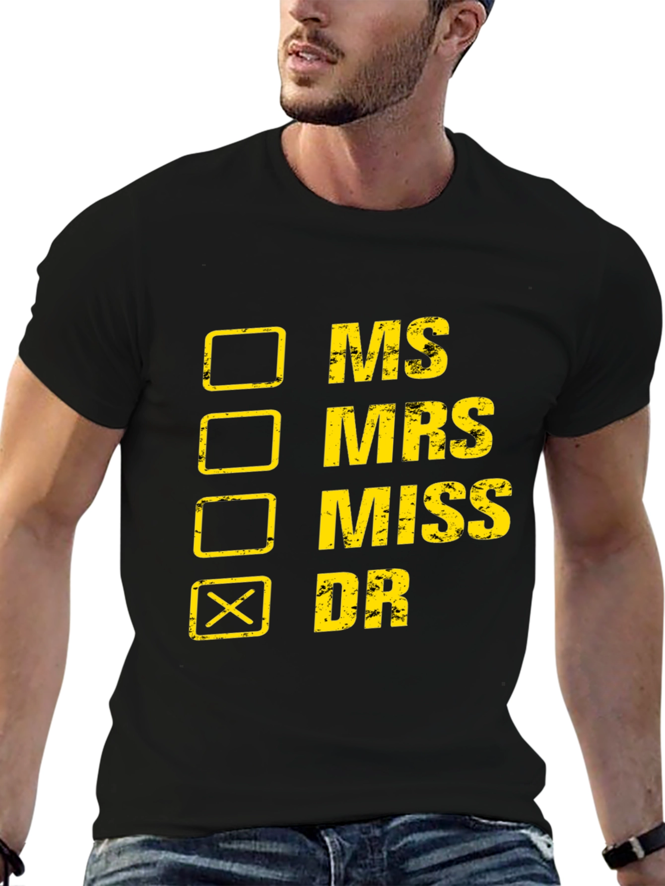 Novelty Dr. T-Shirt - Checkbox Design