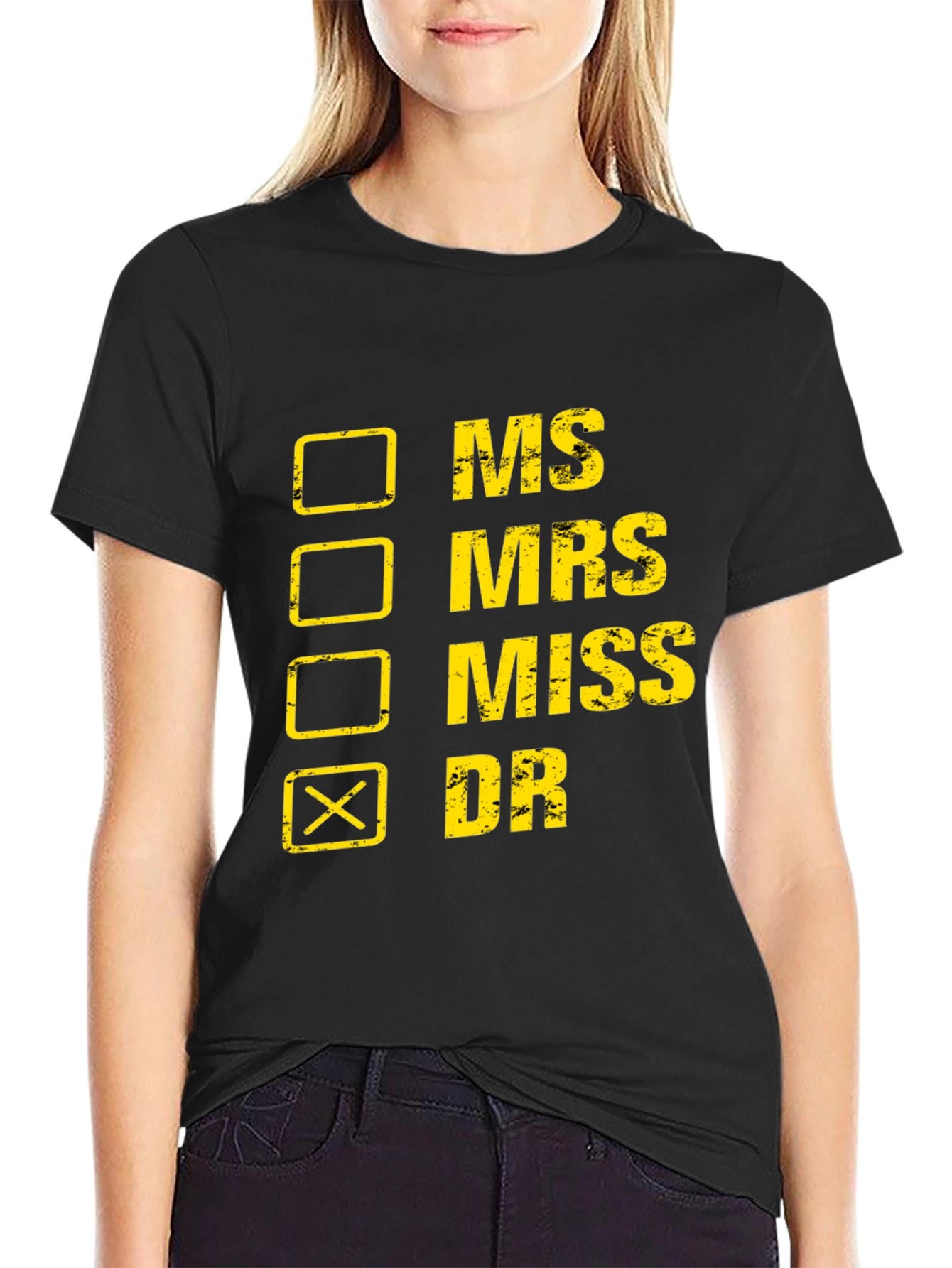 Novelty Dr. T-Shirt - Checkbox Design