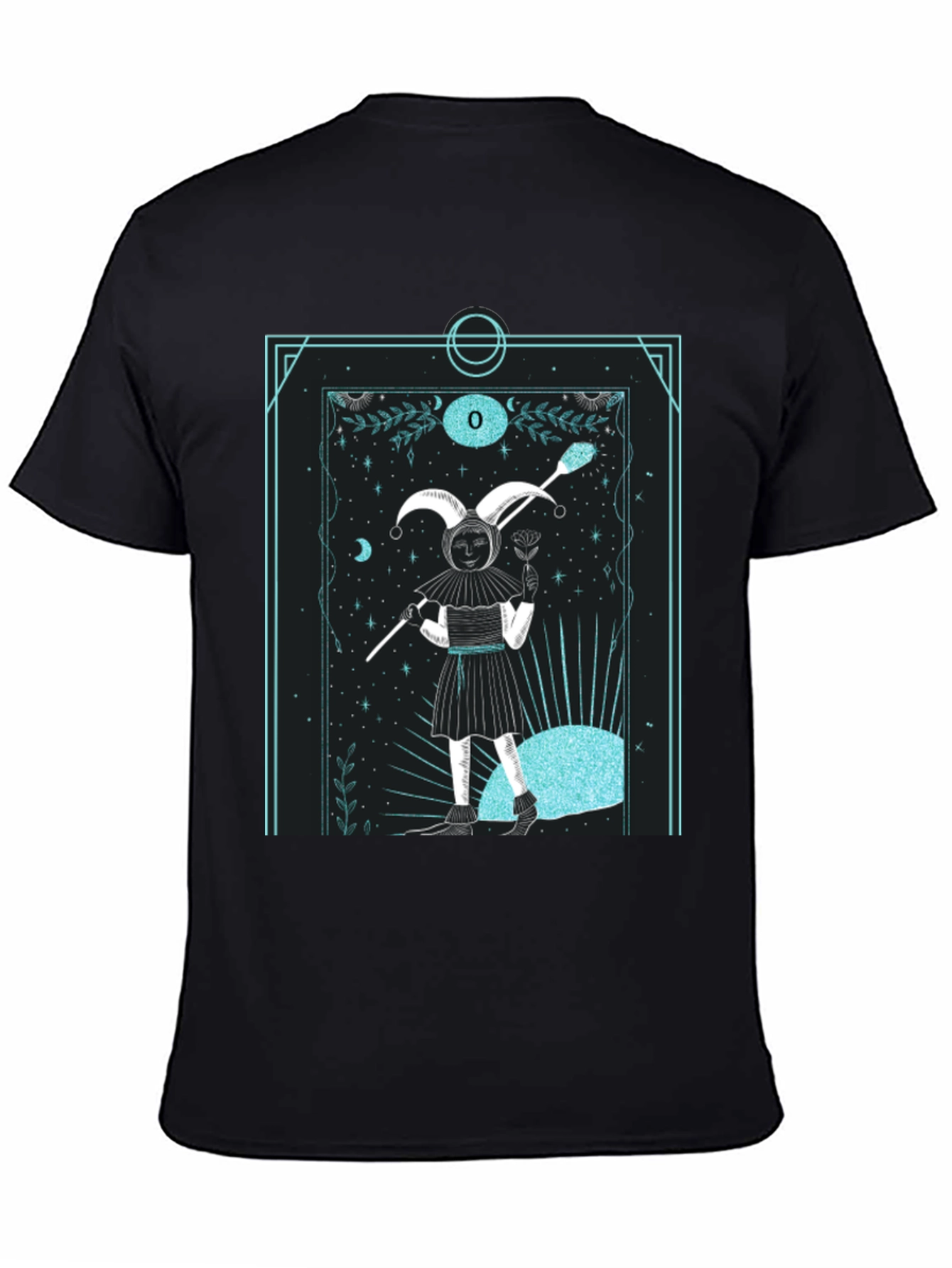 Jester Tarot Card Graphic Tee - Unique Design