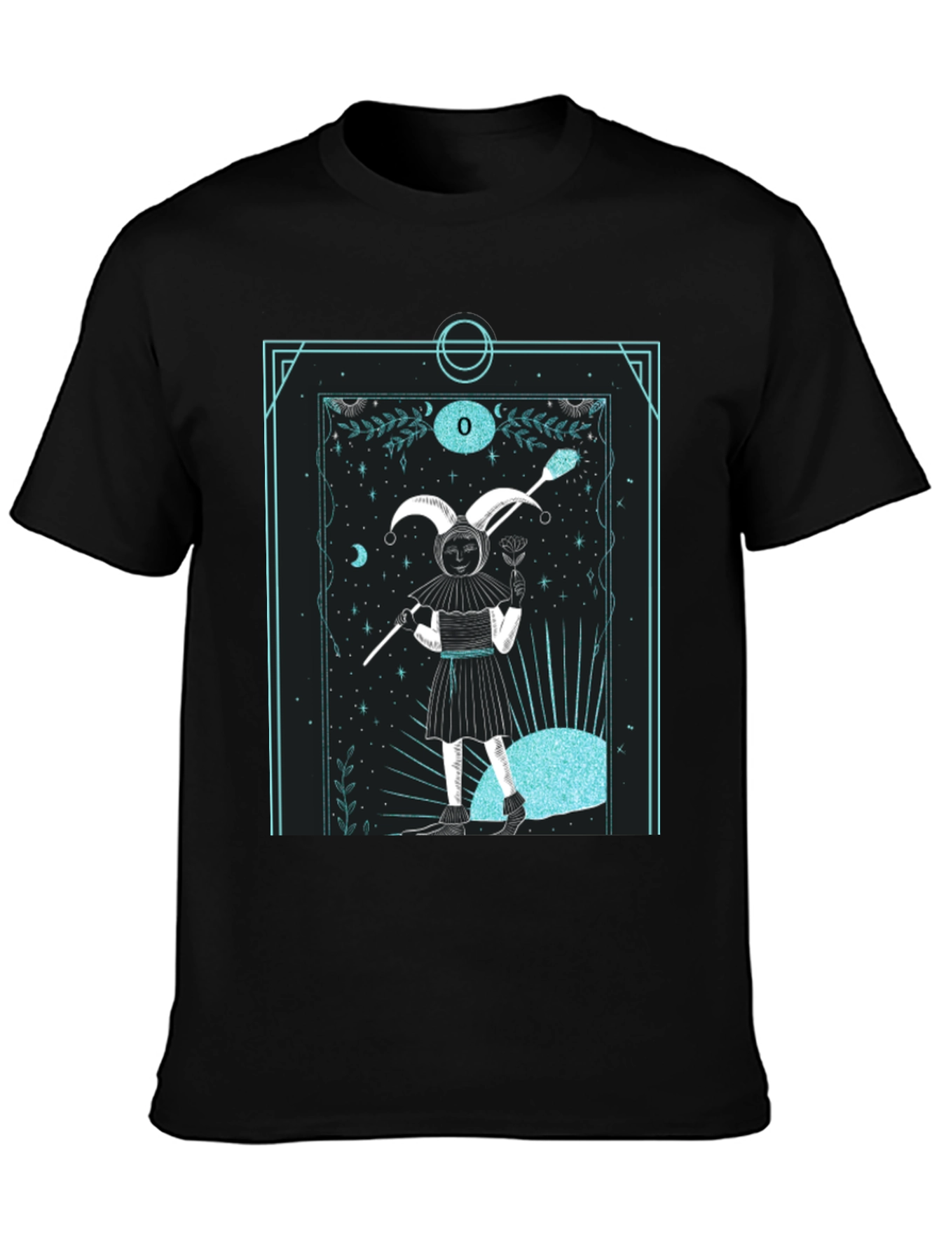 Jester Tarot Card Graphic Tee - Unique Design