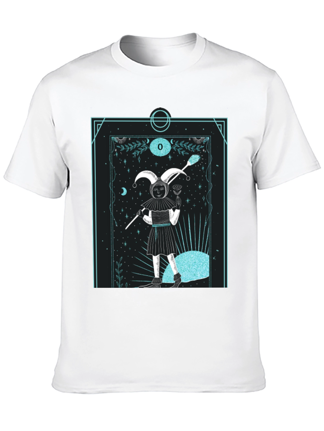 Jester Tarot Card Graphic Tee - Unique Design