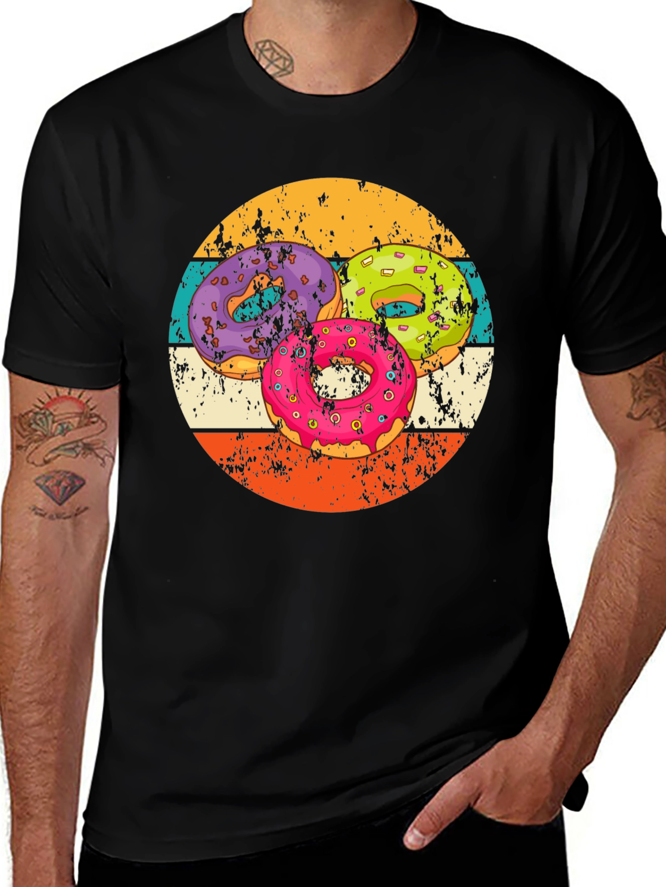 Retro Donut T-Shirt - Sweet Treat Design!