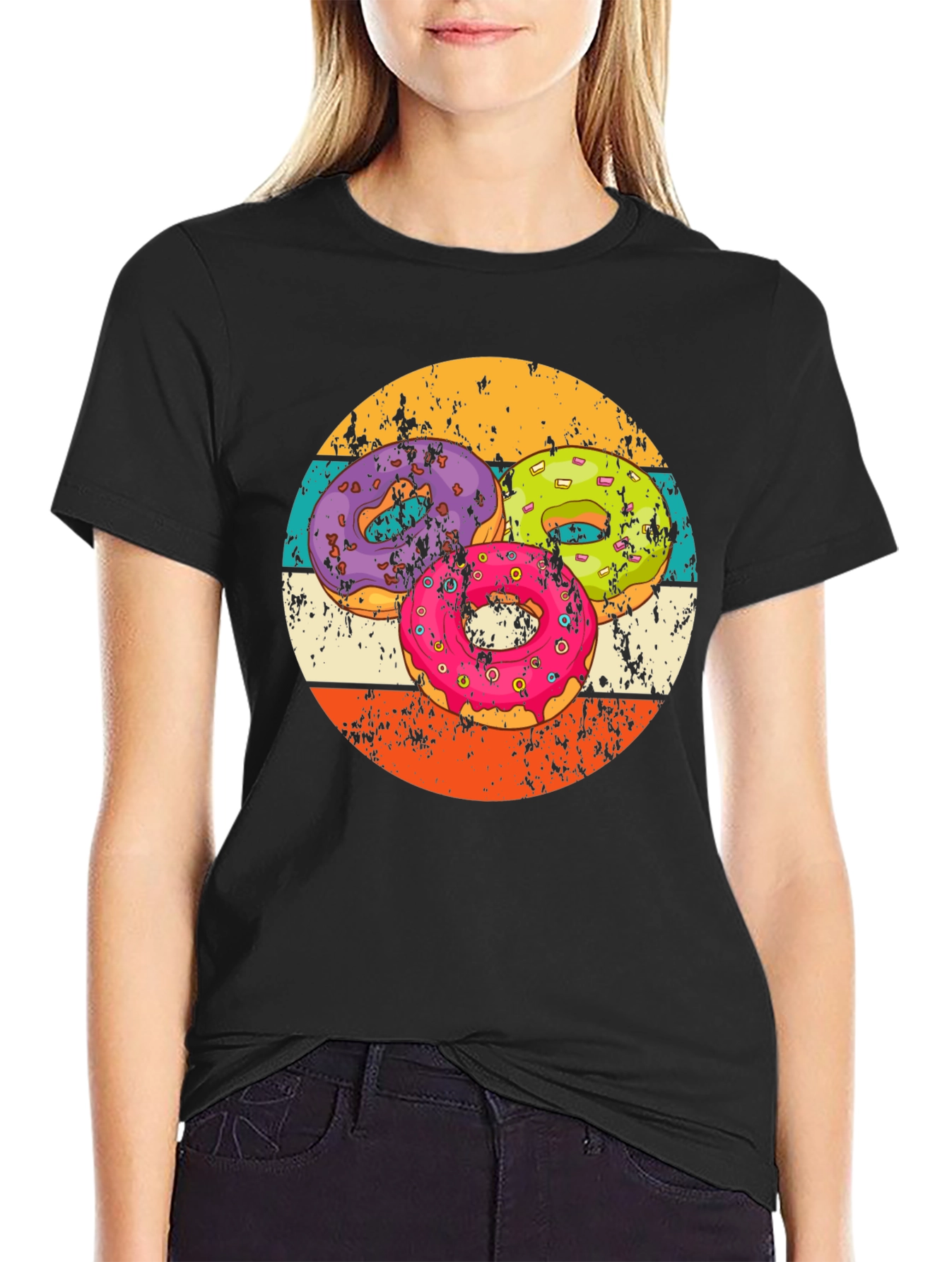 Retro Donut T-Shirt - Sweet Treat Design!