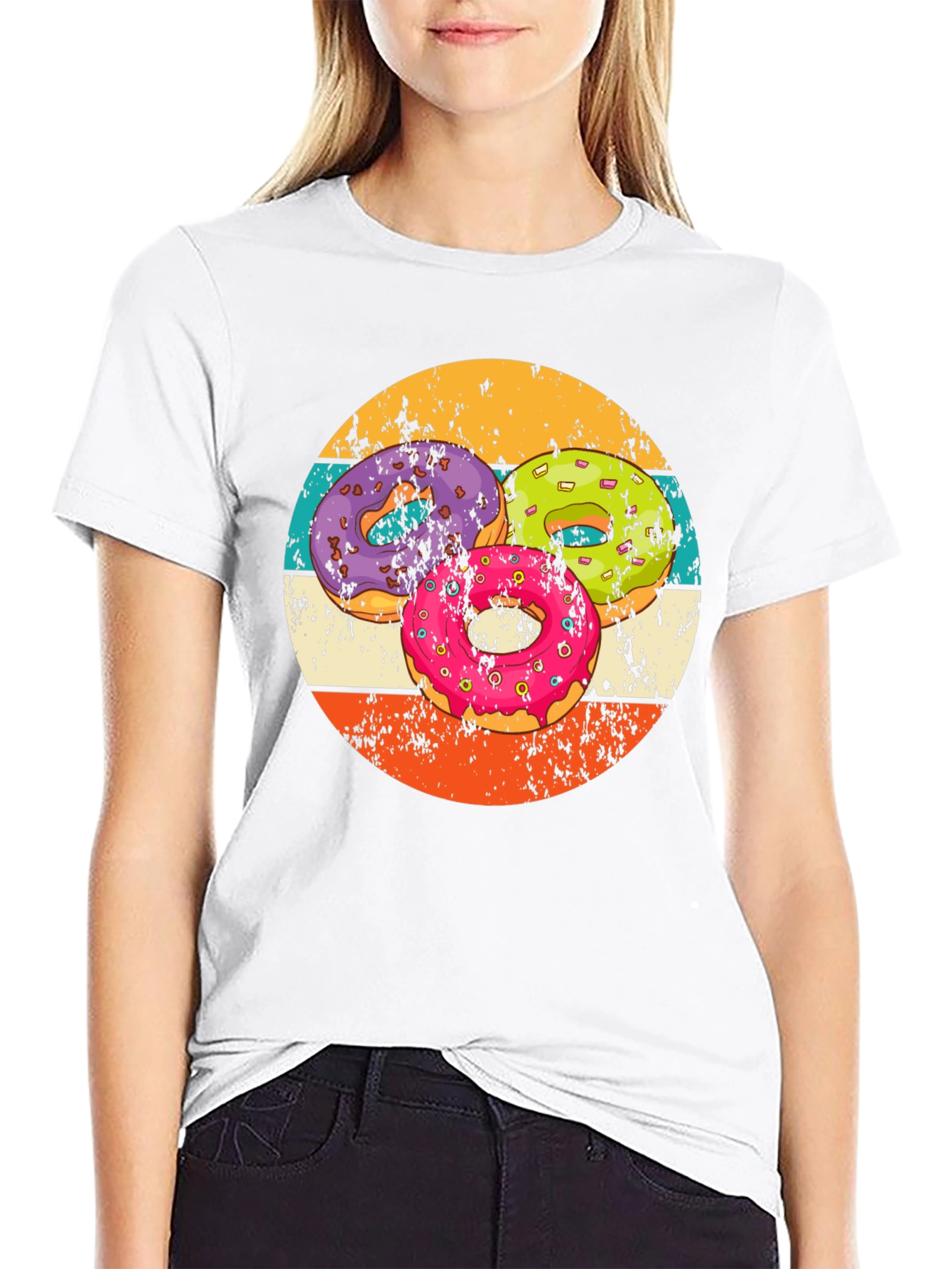 Retro Donut T-Shirt - Sweet Treat Design!