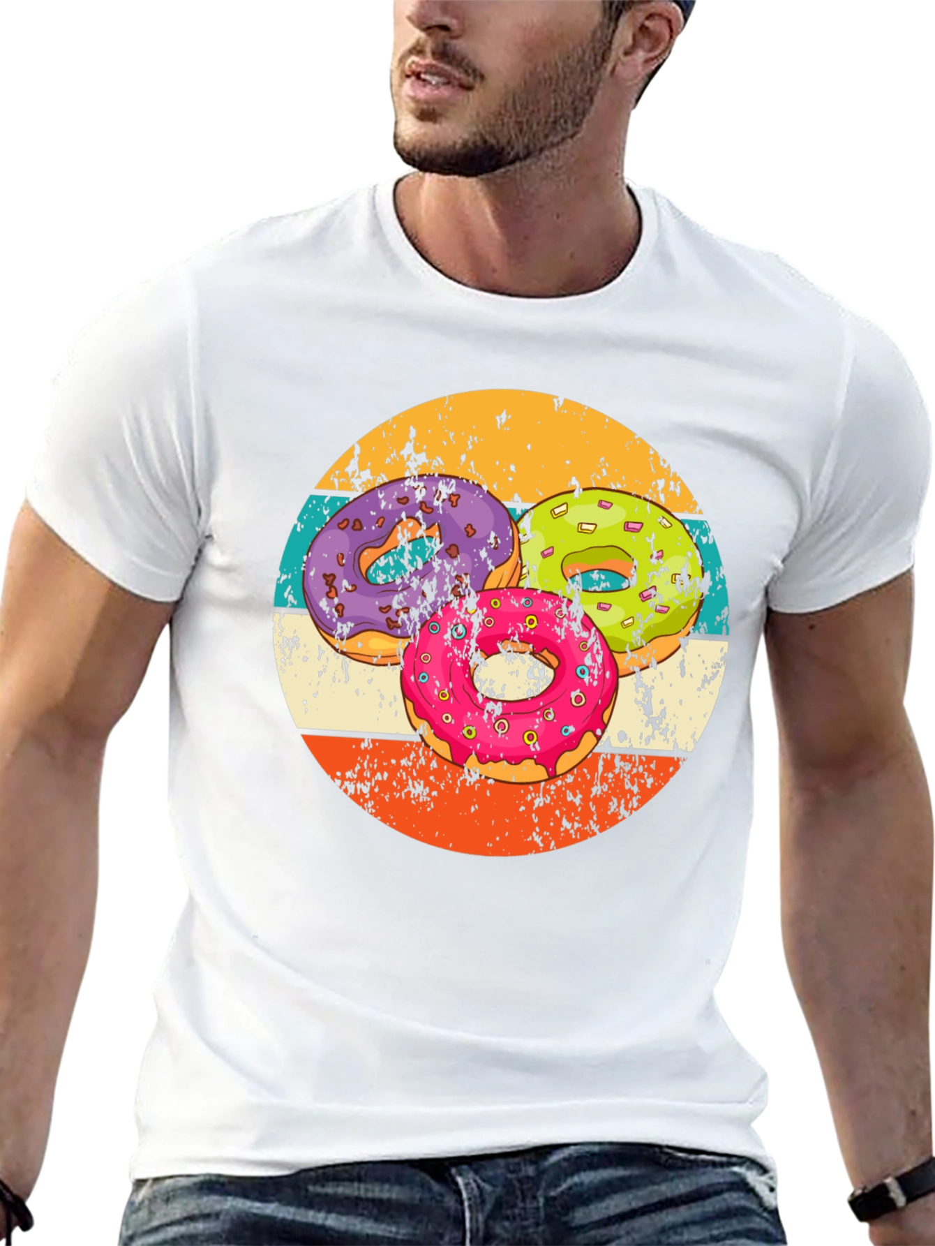 Retro Donut T-Shirt - Sweet Treat Design!