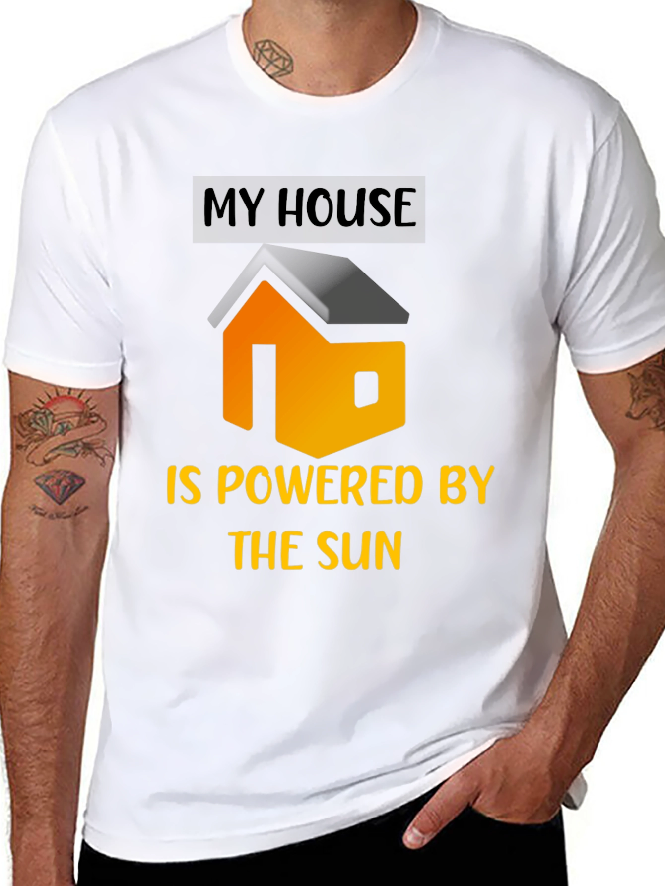 Eco-Friendly Solar Powered House T-Shirt