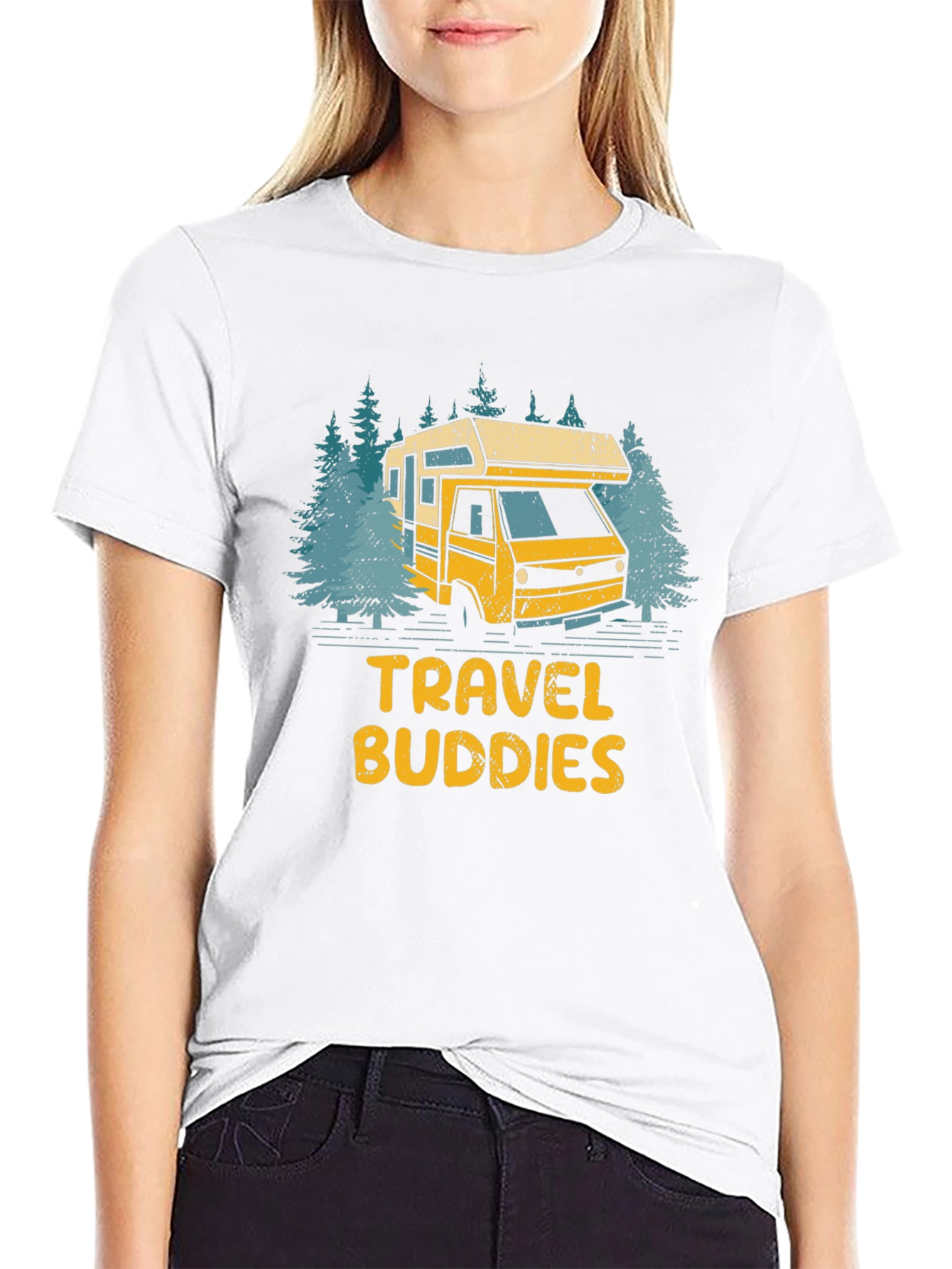 Travel Buddies RV Graphic T-Shirt - Camping Adventure Tee