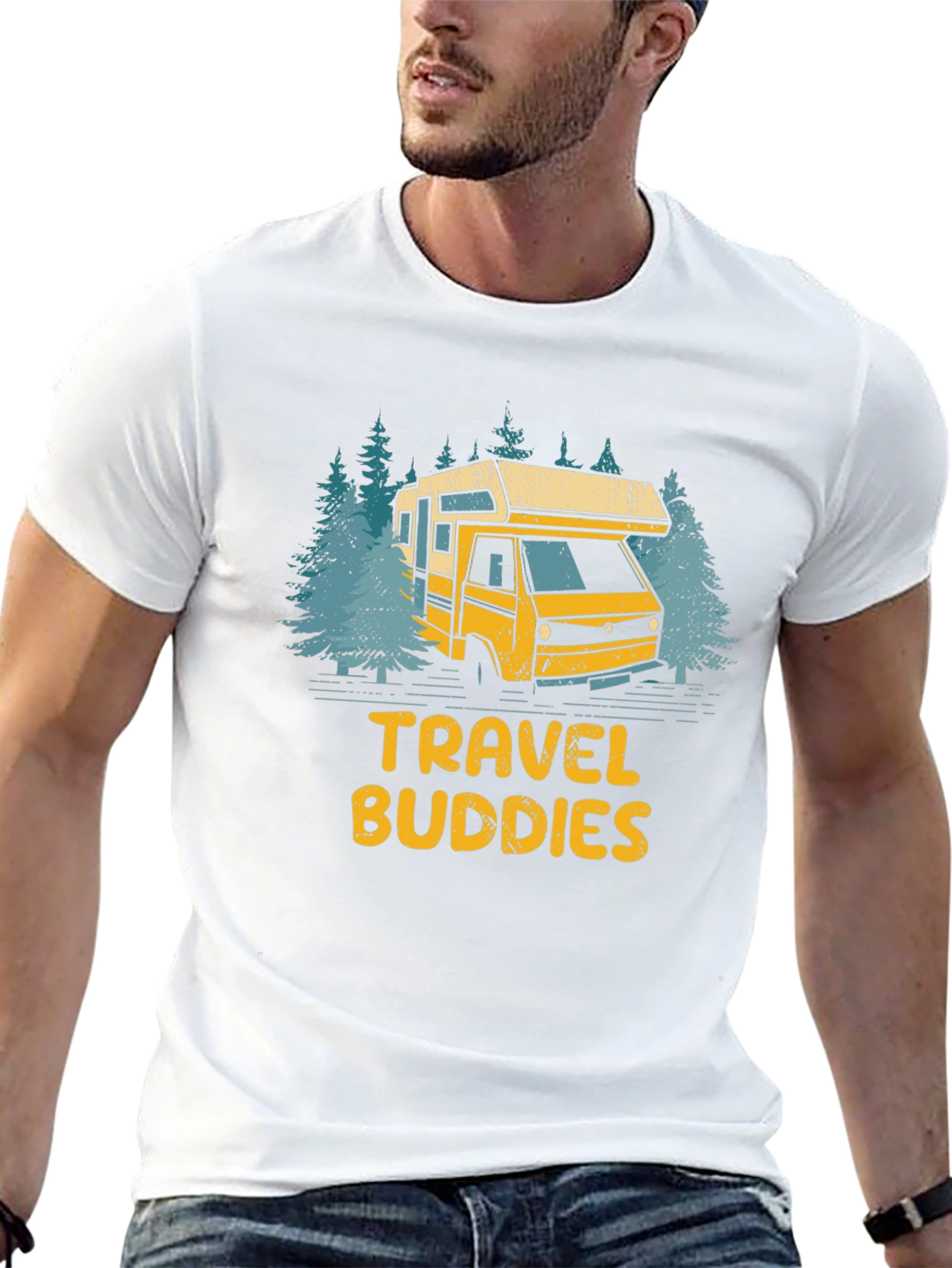 Travel Buddies RV Graphic T-Shirt - Camping Adventure Tee