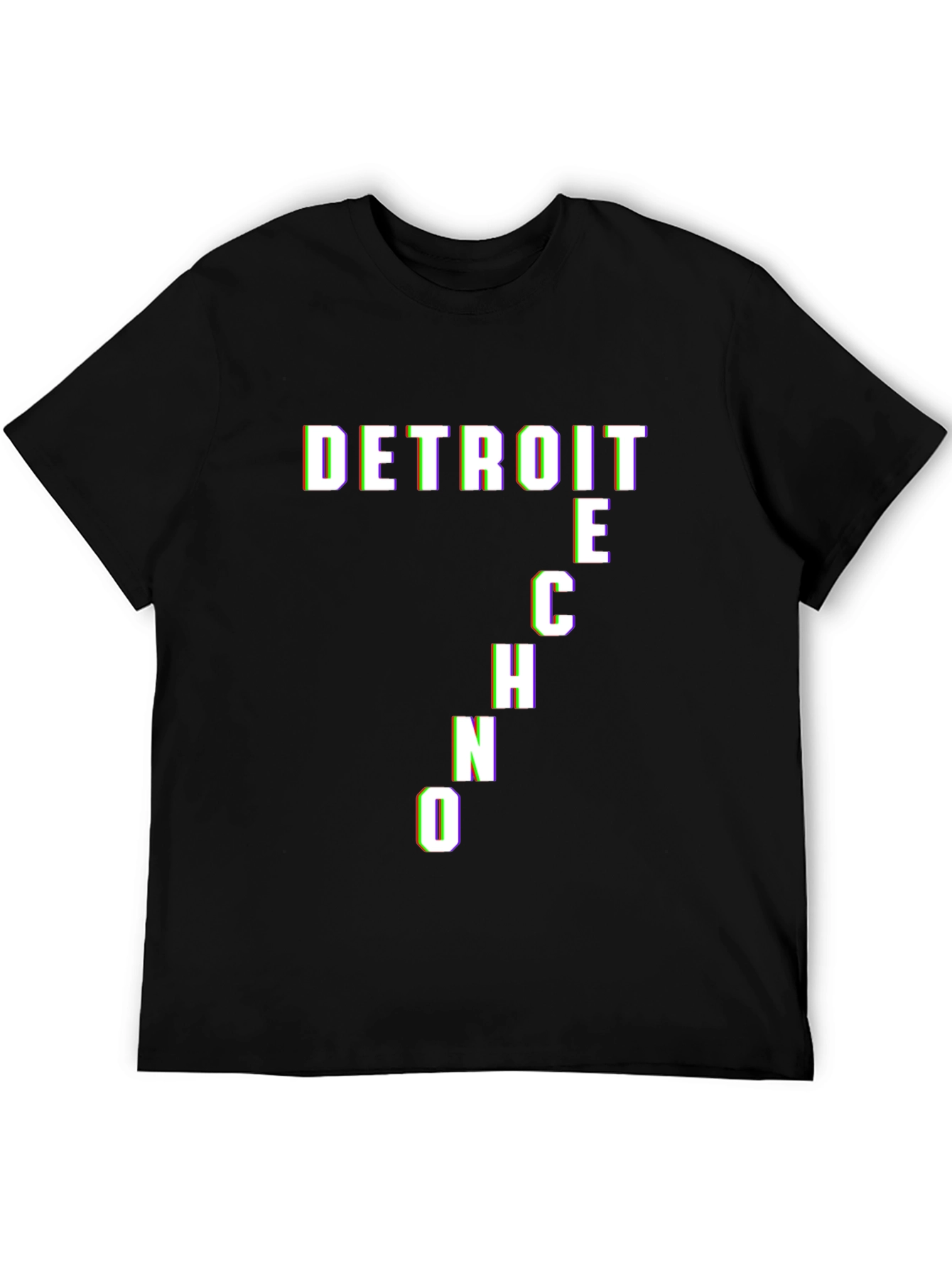 Detroit Techno Black T-Shirt