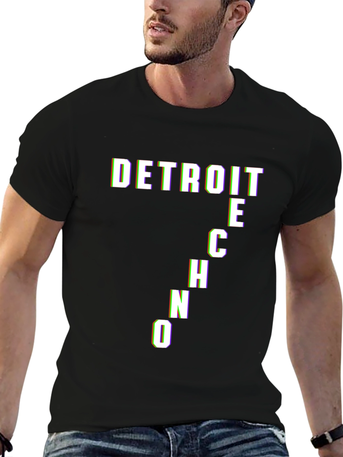 Detroit Techno Black T-Shirt